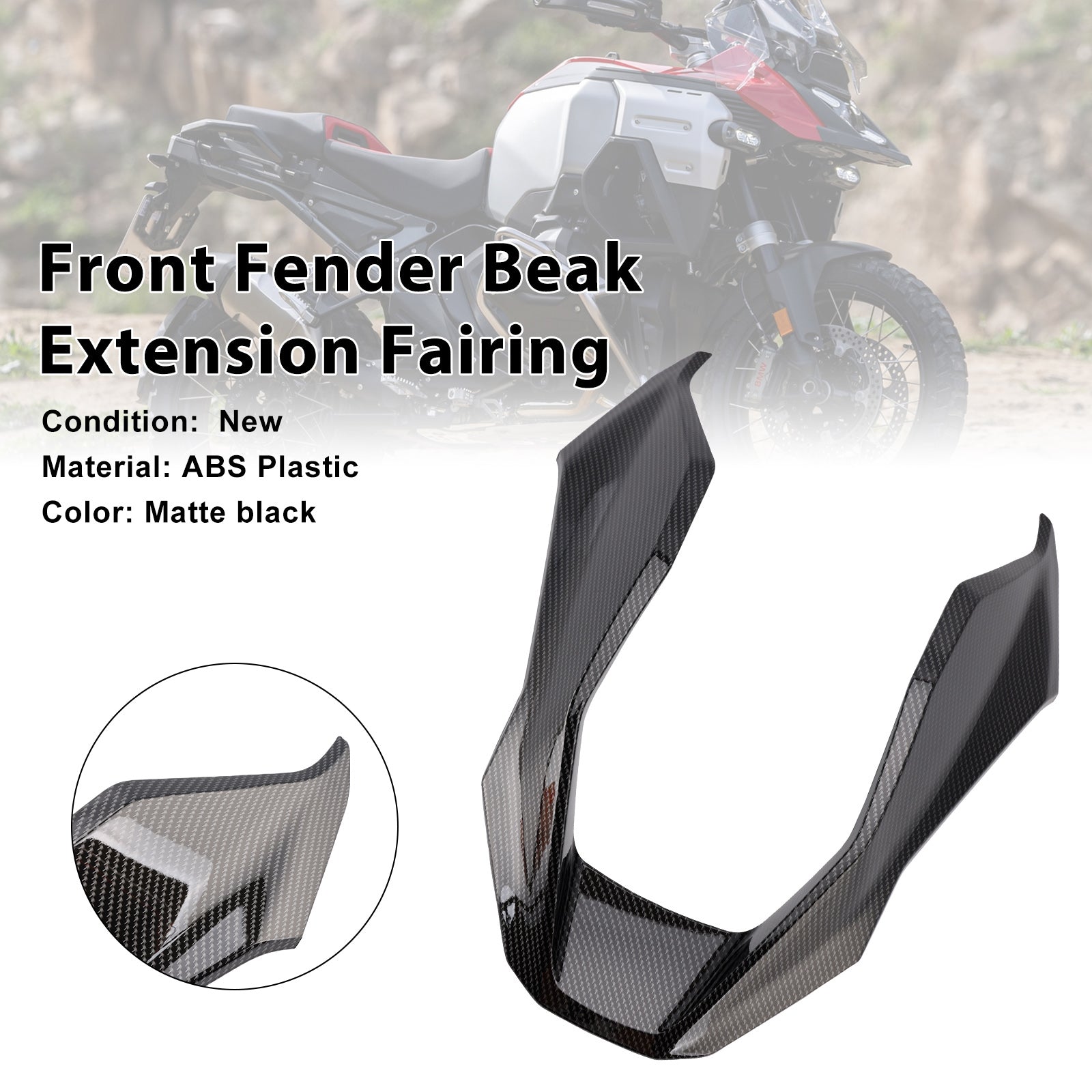 2024-2025 BMW R1300GS Front Fender Beak Extension Fairing