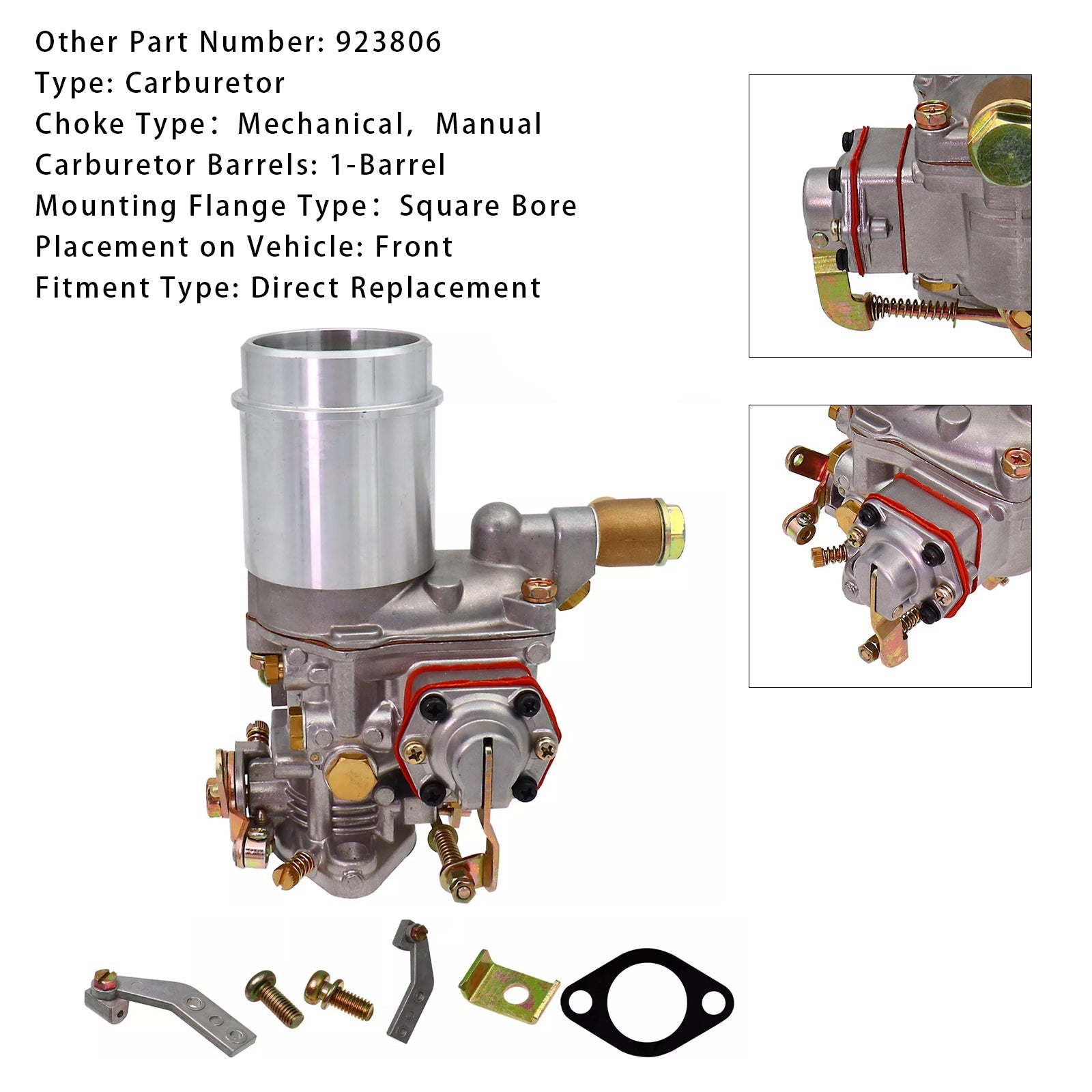 Carburetor Carb 923806 Fit For Willys Jeep Solex Design Civilian L-head CJ2A 3A