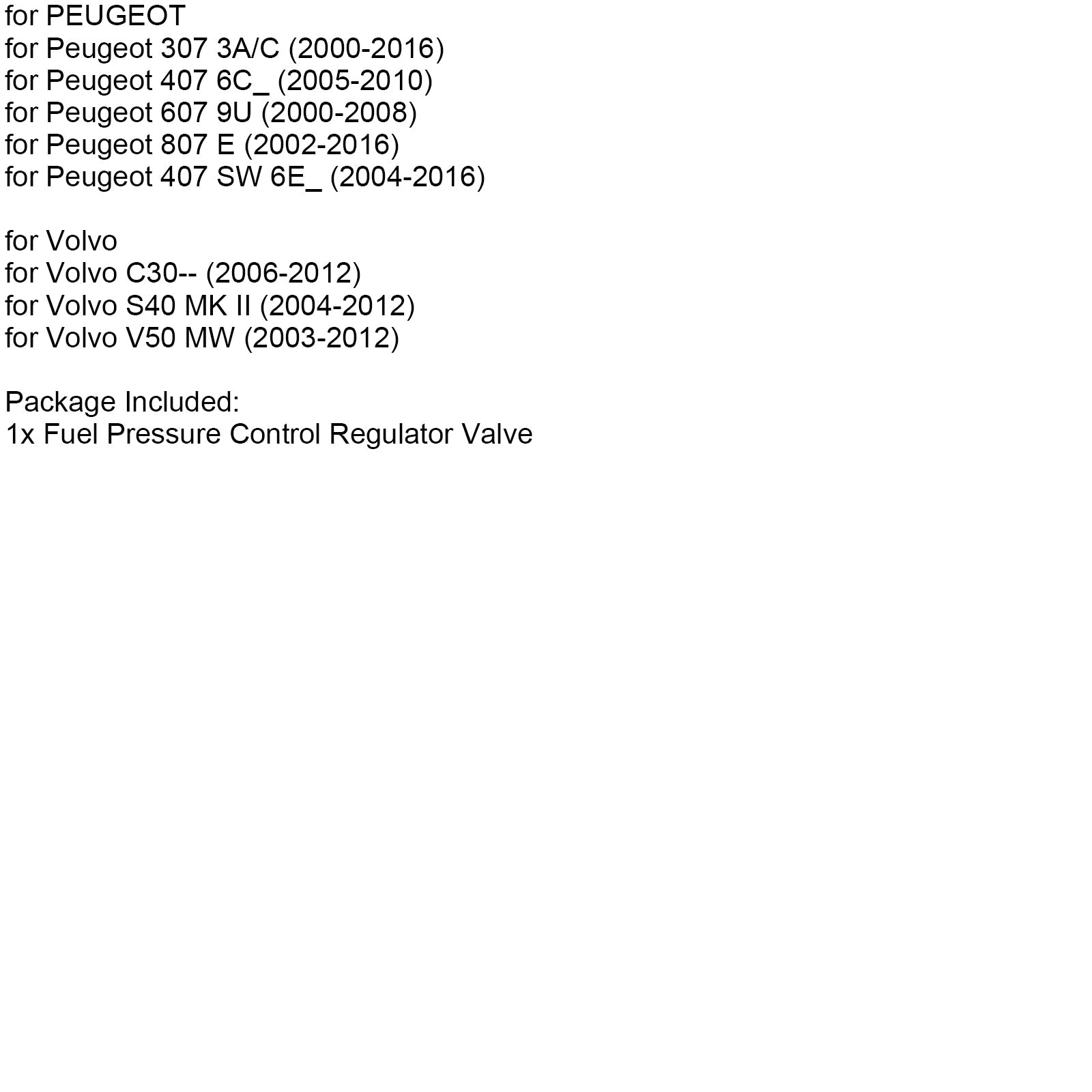 2004-2016 Citro?n C5 RE_ Fuel Pressure Control Regulator Valve X39800300018Z