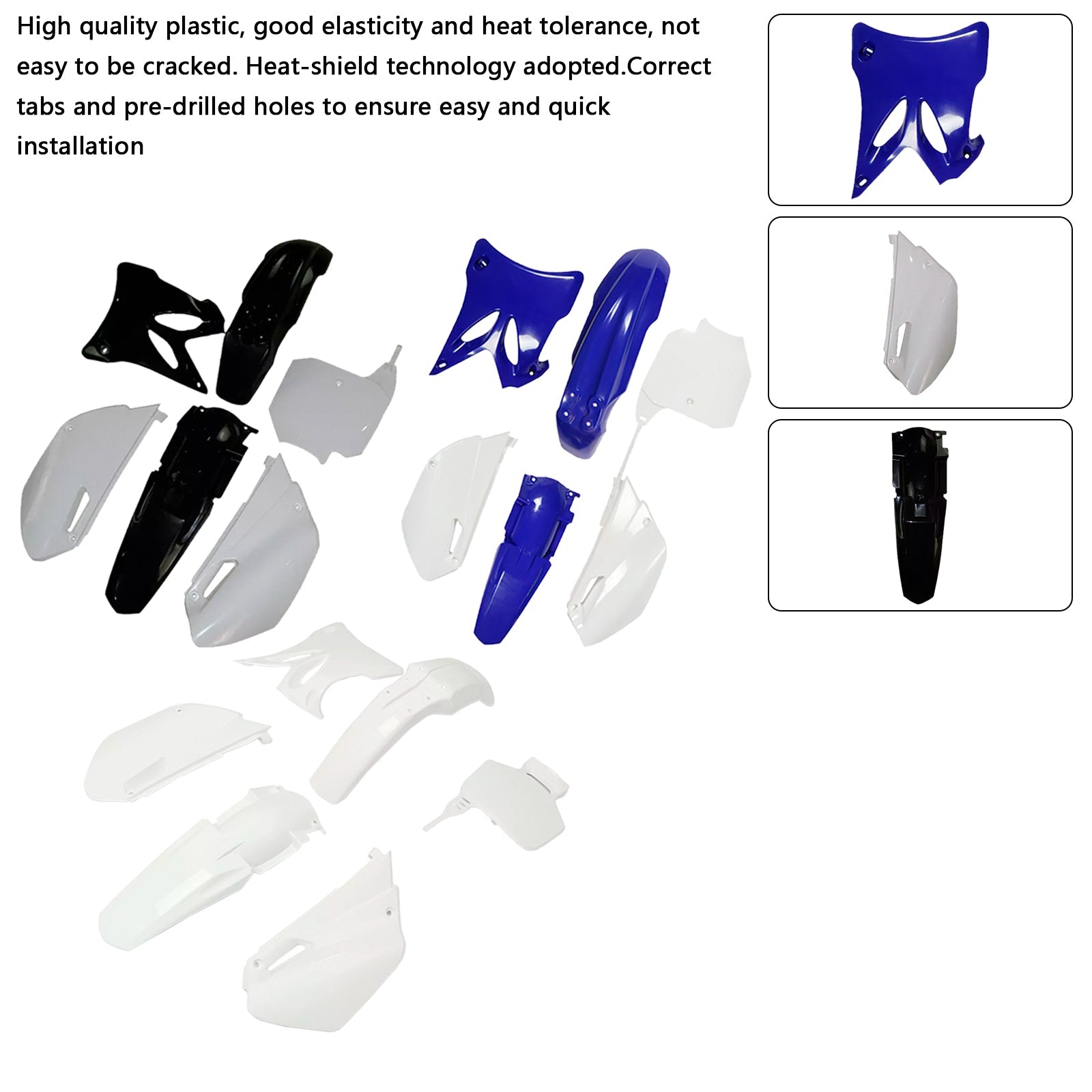 Body Plastic Kit Fender Fairing For Yamaha YZ85 2002-2014