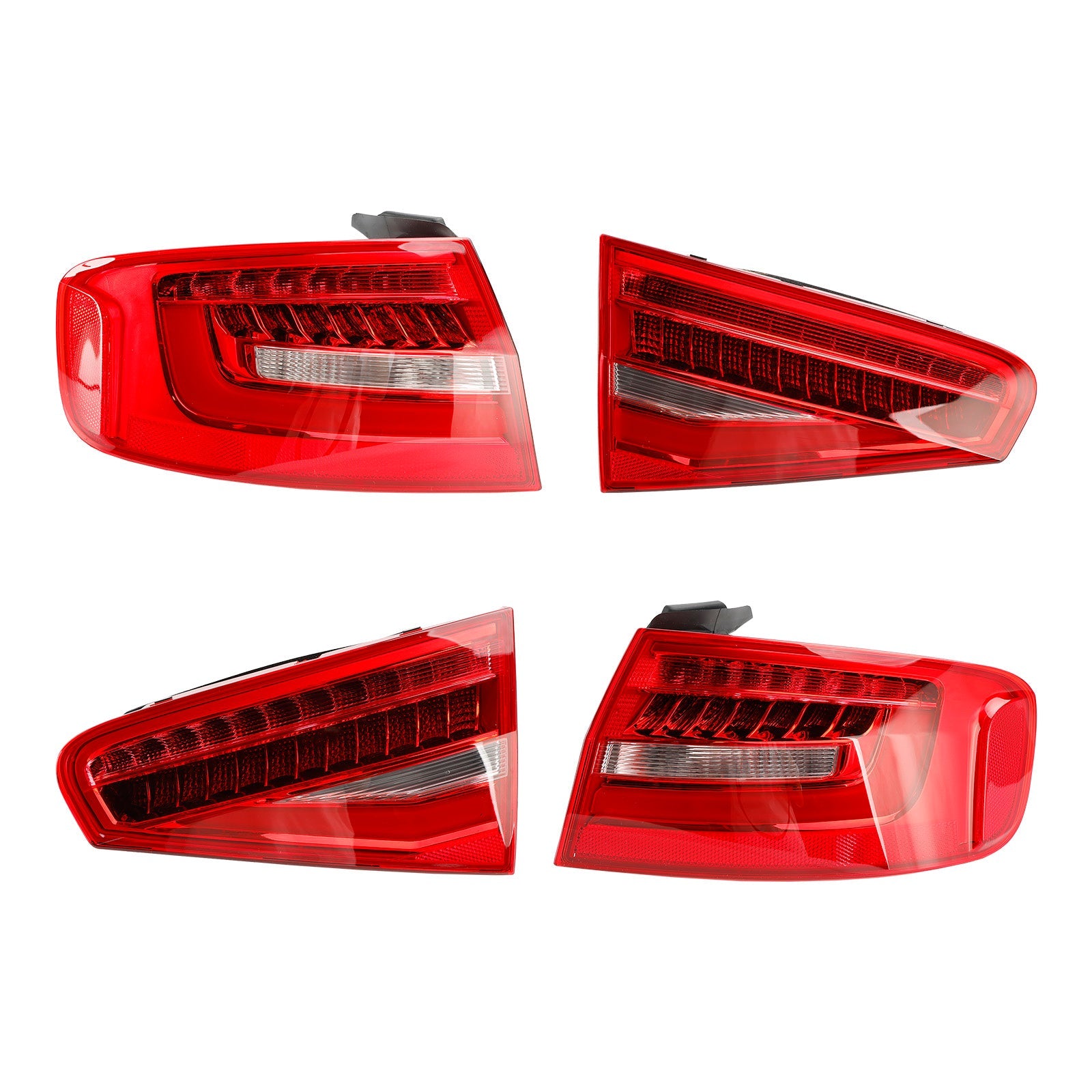 4pcs Rear Tail Light Lamp 8K5945093AC 4AC 5AC 6AC For Audi A4 B8.5PA 2013-2016