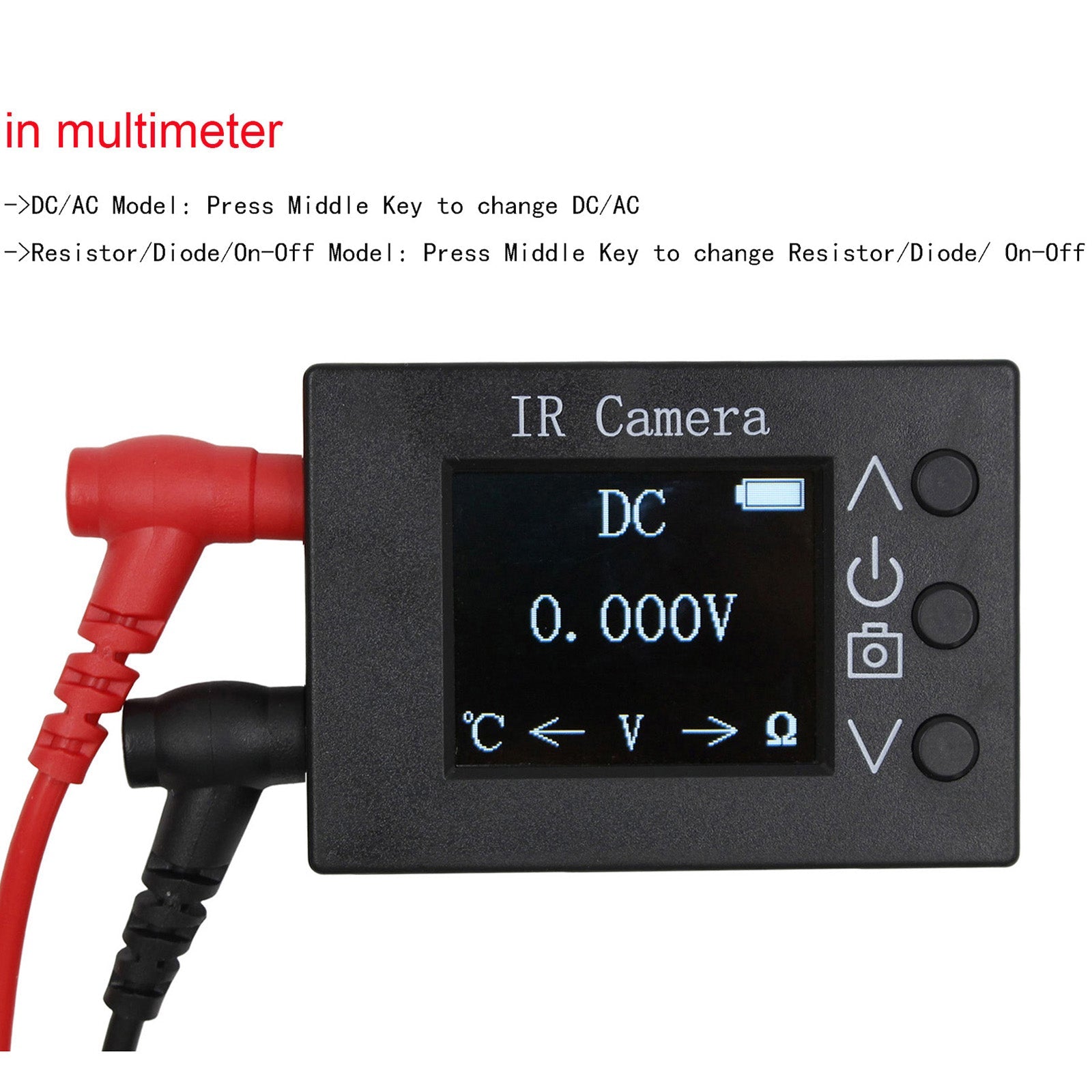 2 In 1 IR Camera Temperature Tester Thermal Imager With Imaging Sensor 1.8Inch