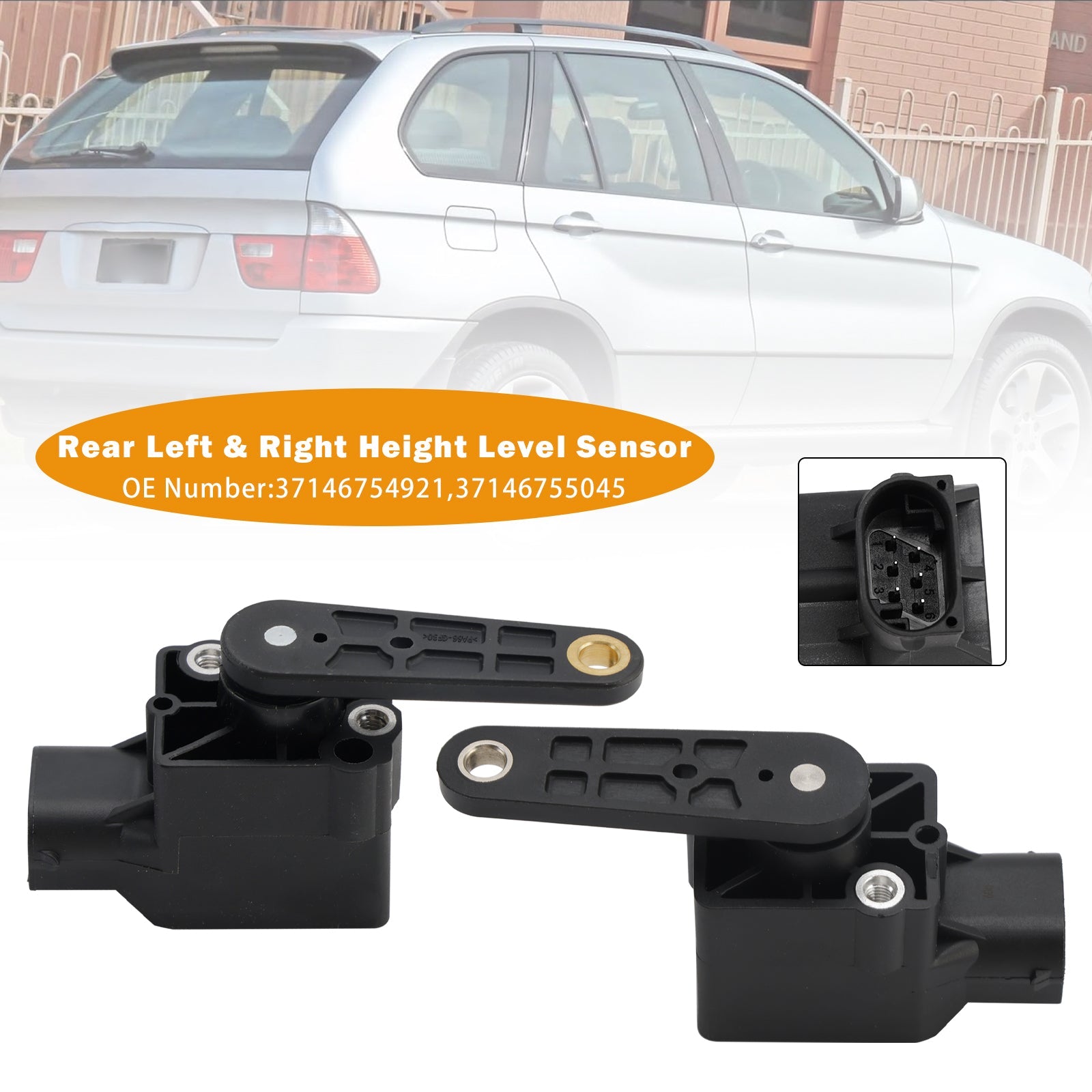 Rear Left & Right Air Ride Height Level Sensor for  BMW X5 (E53) 2000-2006