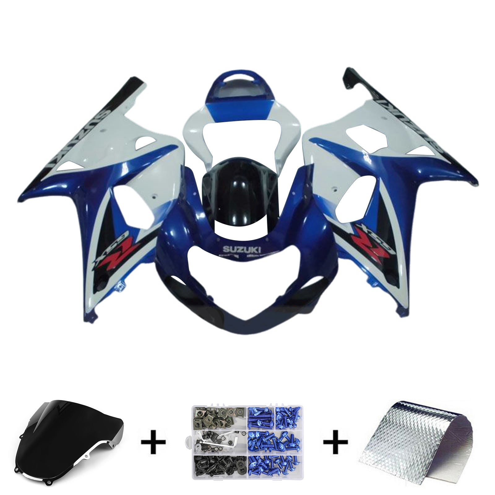 Amotopart Suzuki GSXR1000 2000-2002 K1 K2 Fairing Kit Bodywork Plastic ABS