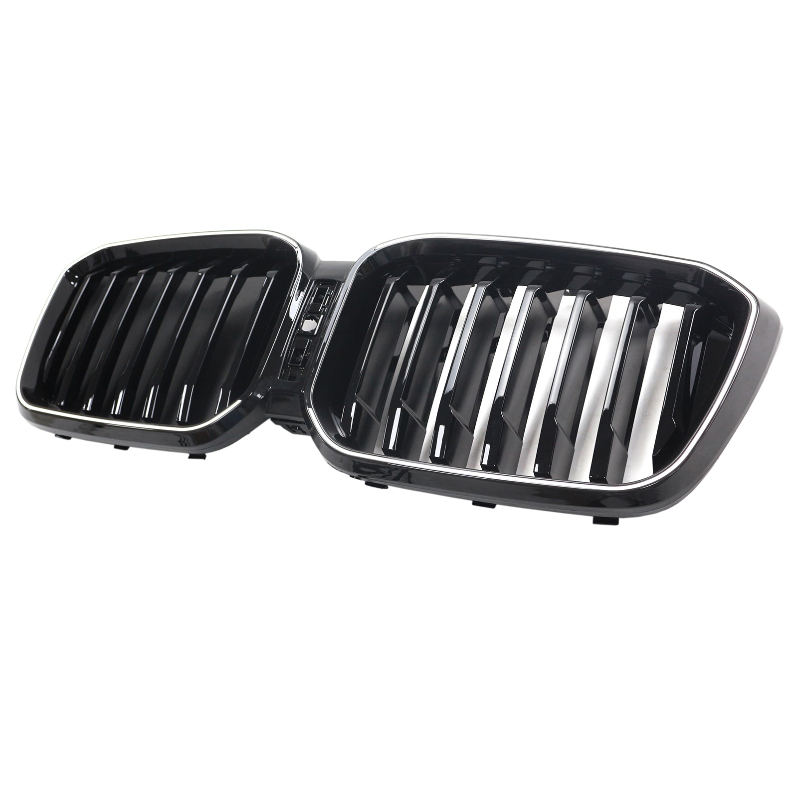 Glossy Black Front Bumper Kidney Grille Fit BMW X3 G01 X4 G02 2022-2025