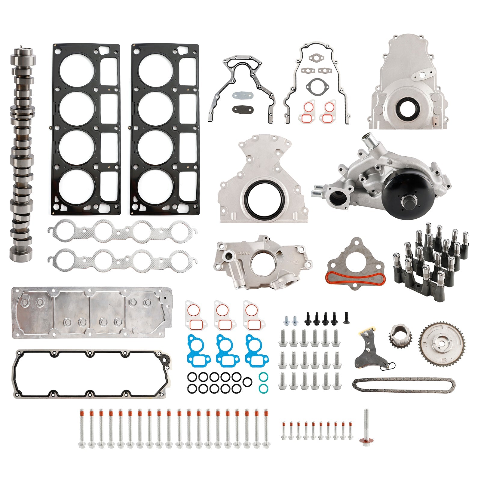 2005-2009 SAAB 9-7X 5.3L 5328CC 325CID V8 OHV NON AFM DOD Cam Lifter Kit with Valley Cover +more