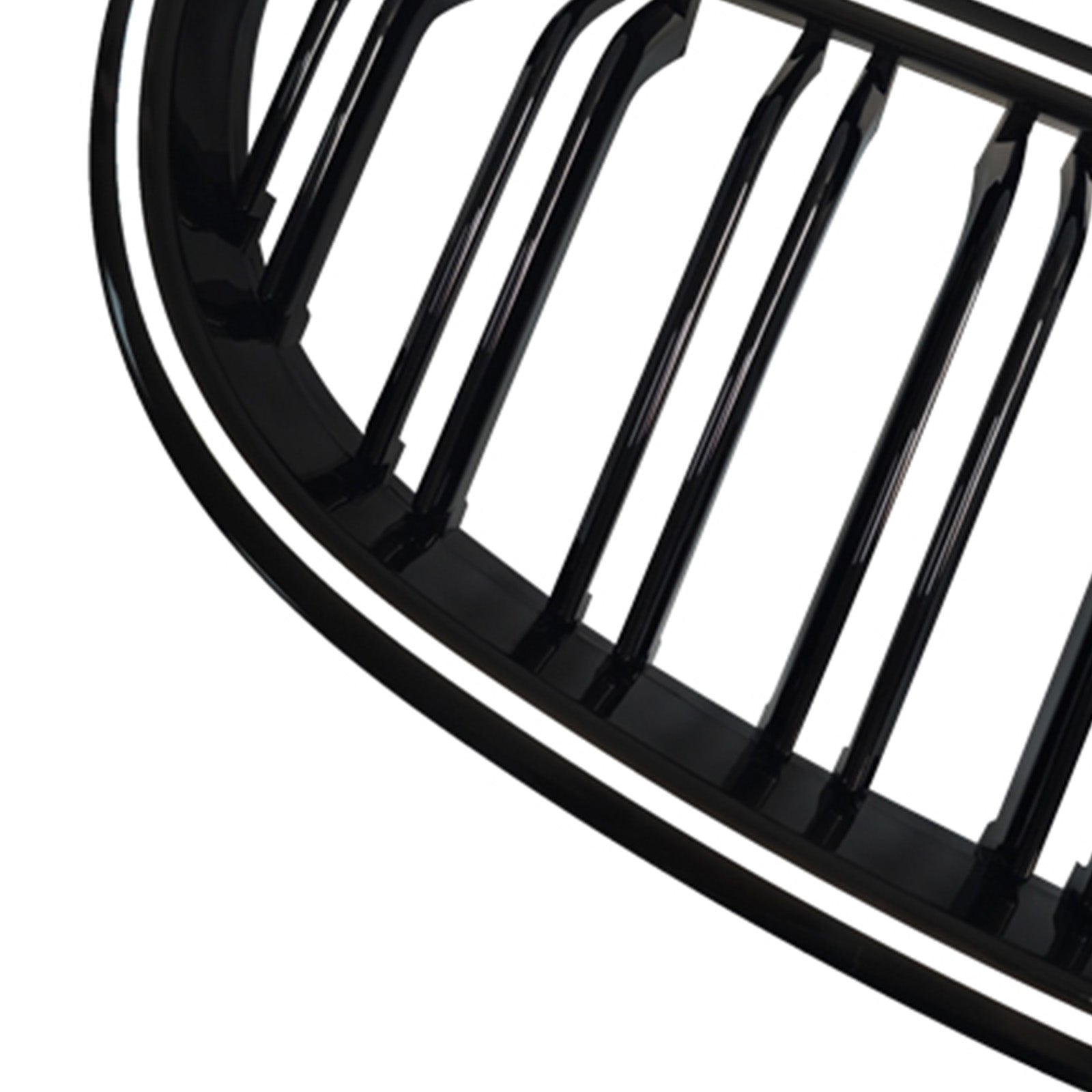 2004-2009 For BMW 5 Series Touring E61 520i 523i 525i 528i 530i 535i 540i 545i 550i 2PCS Glossy Black Front Sport Kidney Grille