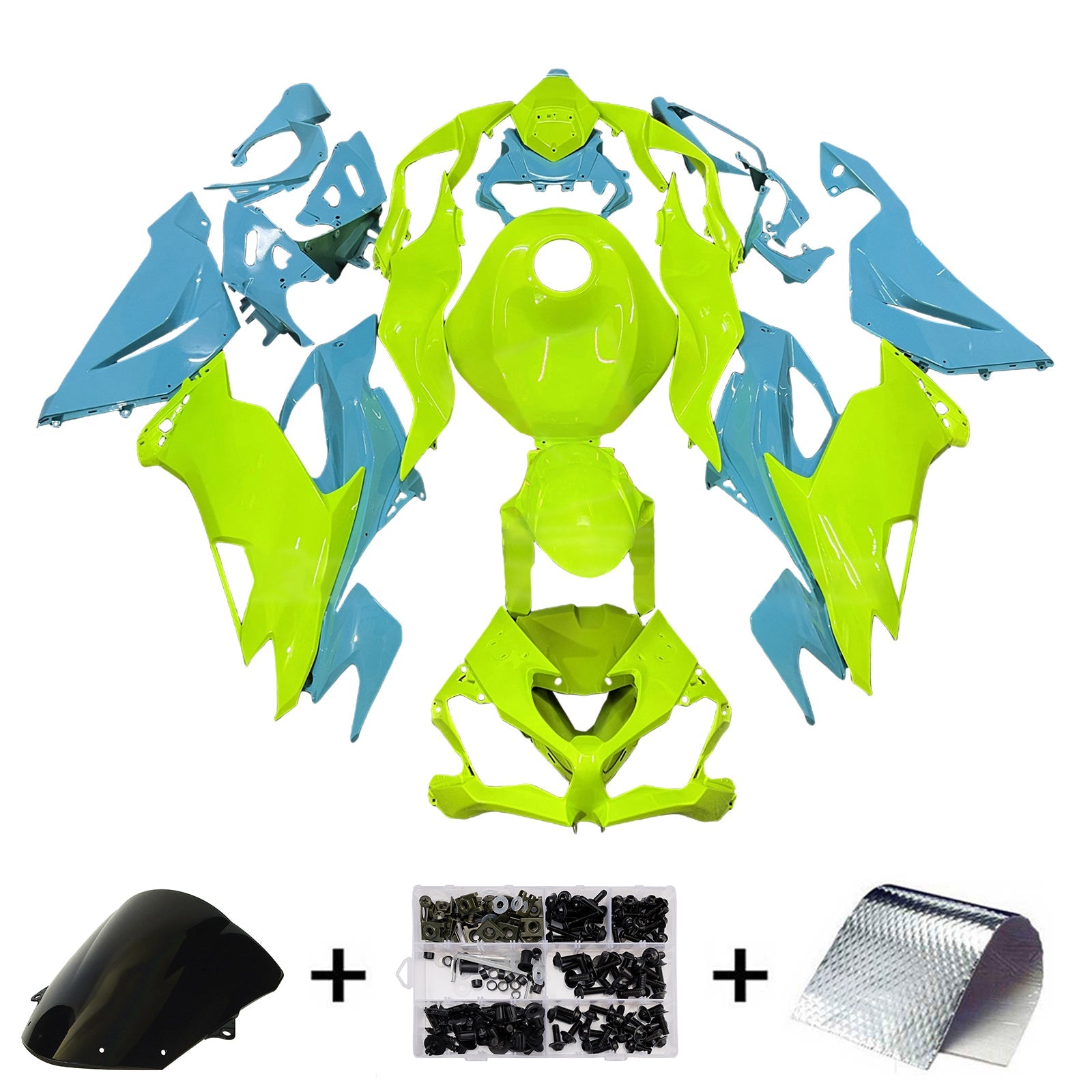 Injection Fairing Kit Bodywork Plastic ABS fit For Kawasaki ZX6R 2019-2023