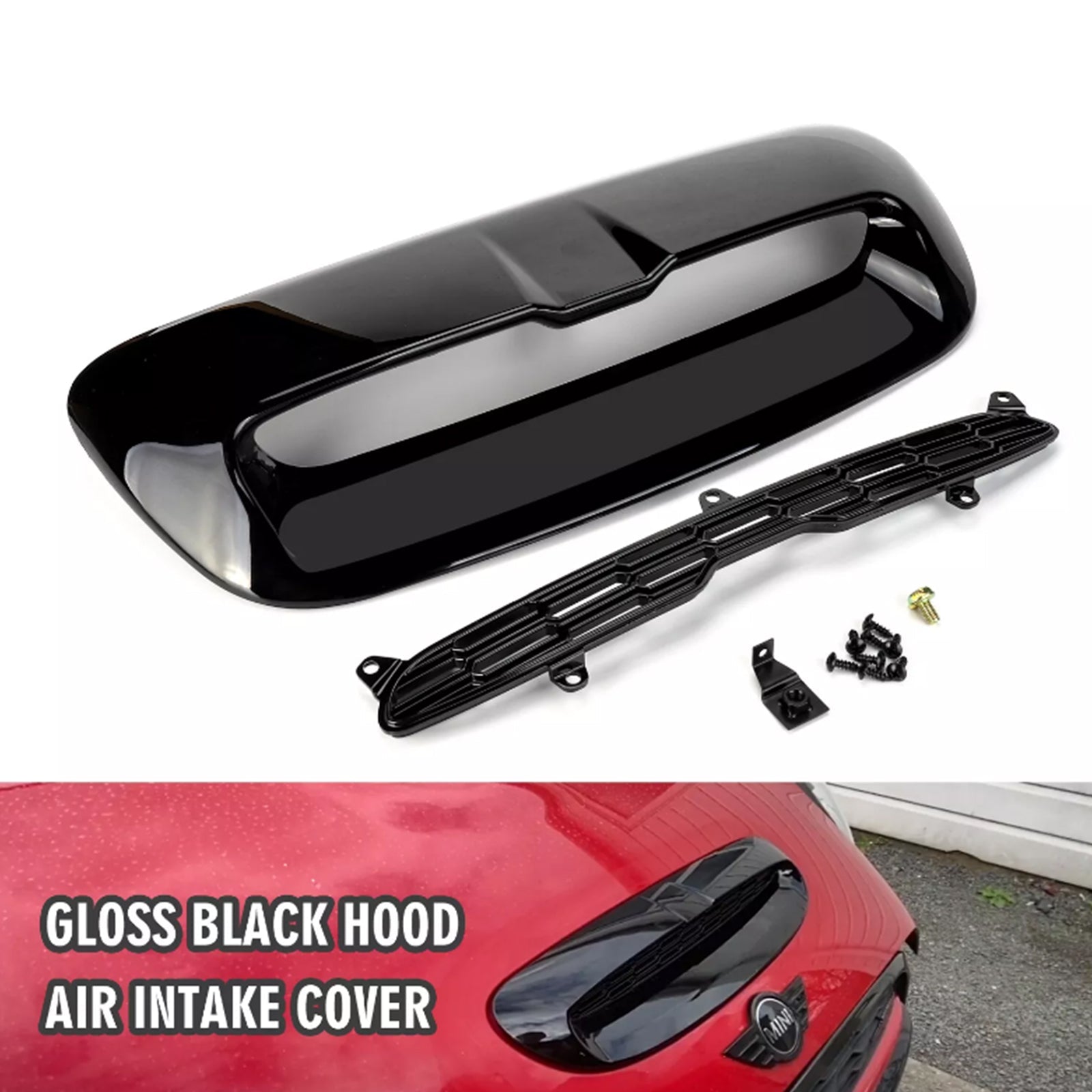 Hood Grill Air Intake Vent Scoop For Mini Cooper S R55 R56 R57 R58 R59 2007-2014