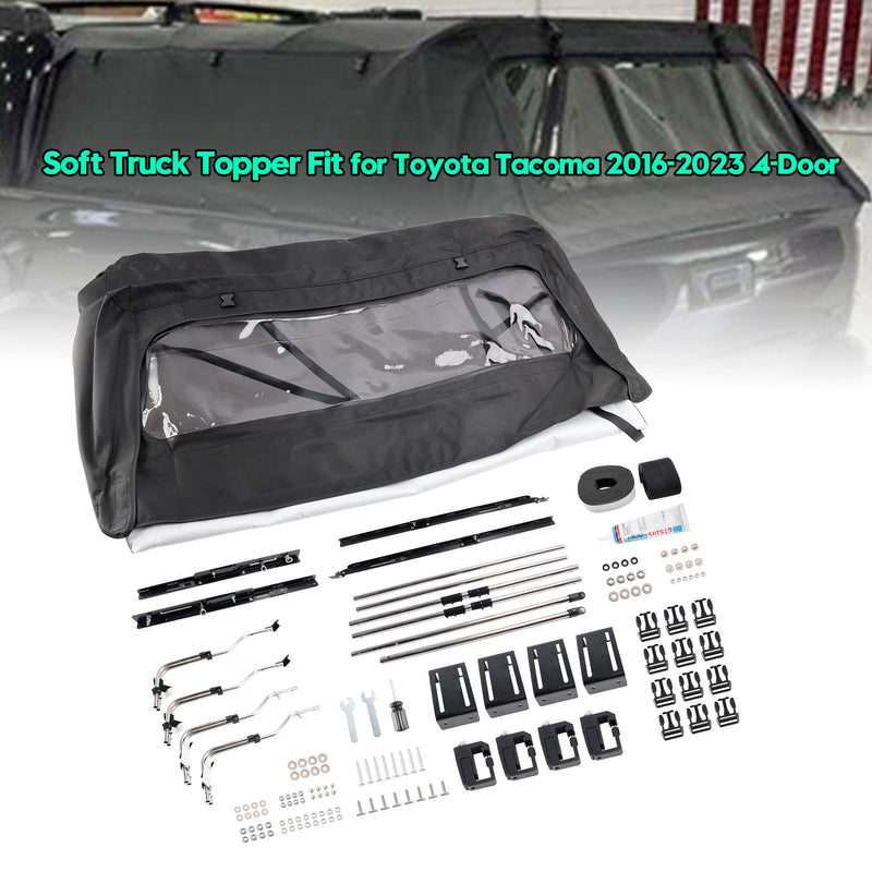 Toyota Tacoma 2016-2023 4-Door Soft Truck Topper
