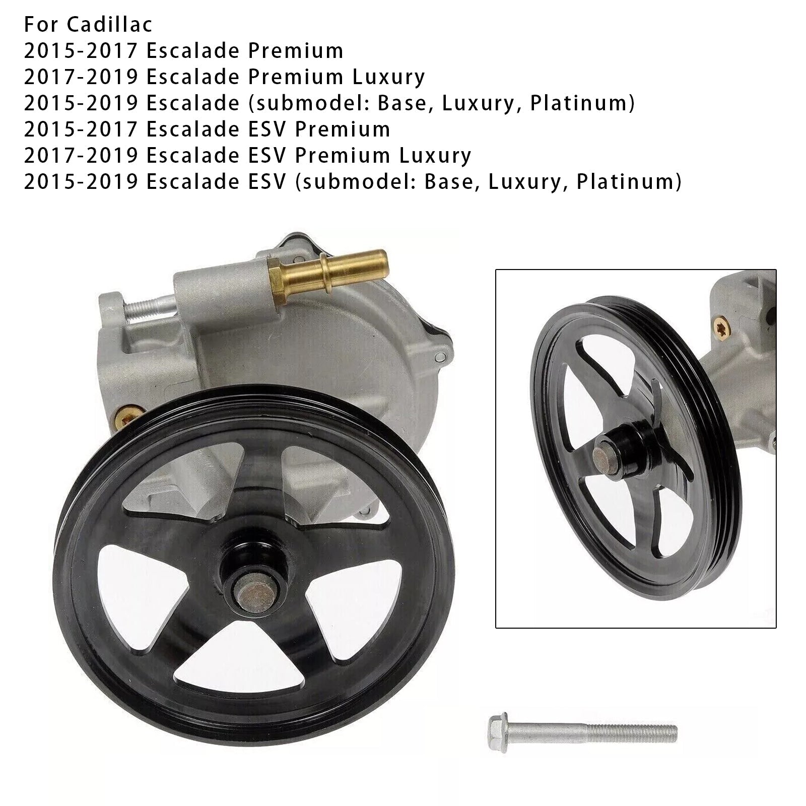 2019 Chevrolet Silverado 1500 Custom Trail Boss Vacuum Pump 904-861 12654013 12659655 904-861