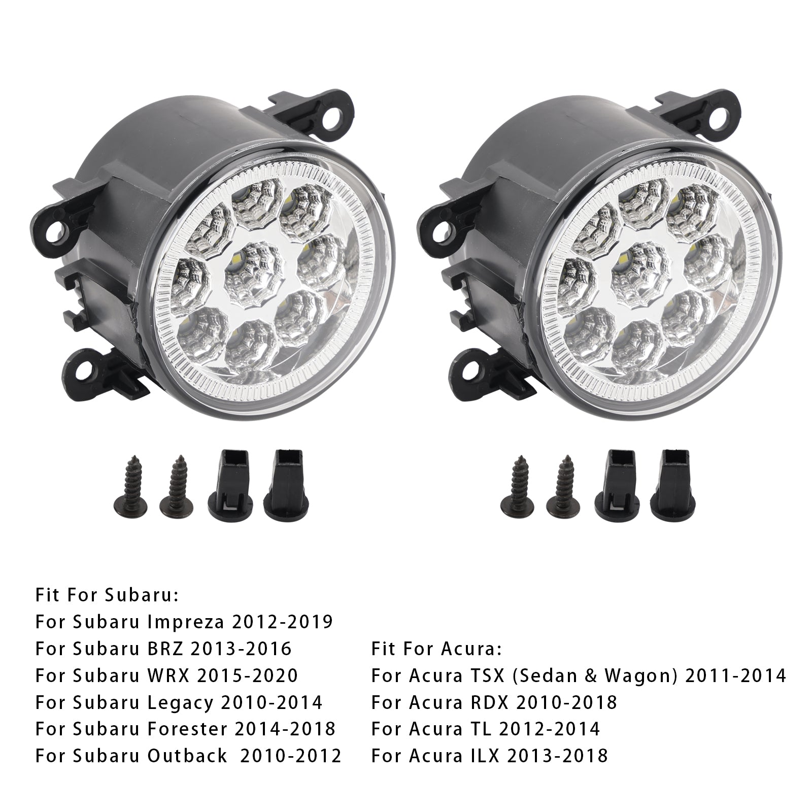 Pair LED Daytime Running Fog Lights For Nissan Frontier 2005-2019 84501AJ00A