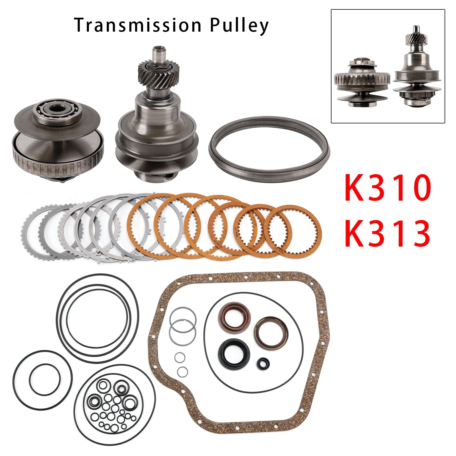 K310 K313 CVT Transmission Pulley Set With Belt Chain For Toyota Carola