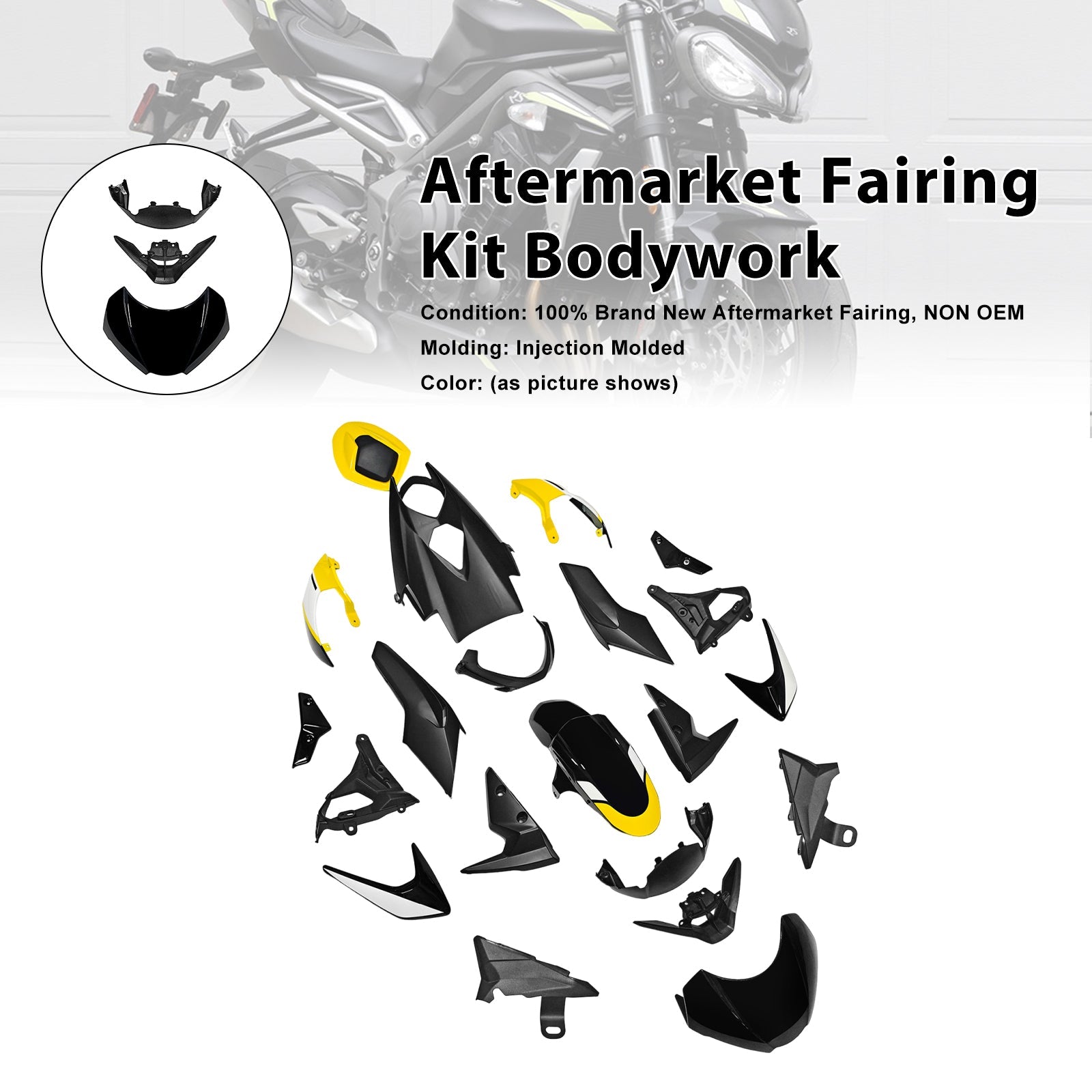 2020-2022 for Street Triple 765 R/RS Injection Bodywork Fairing Kit