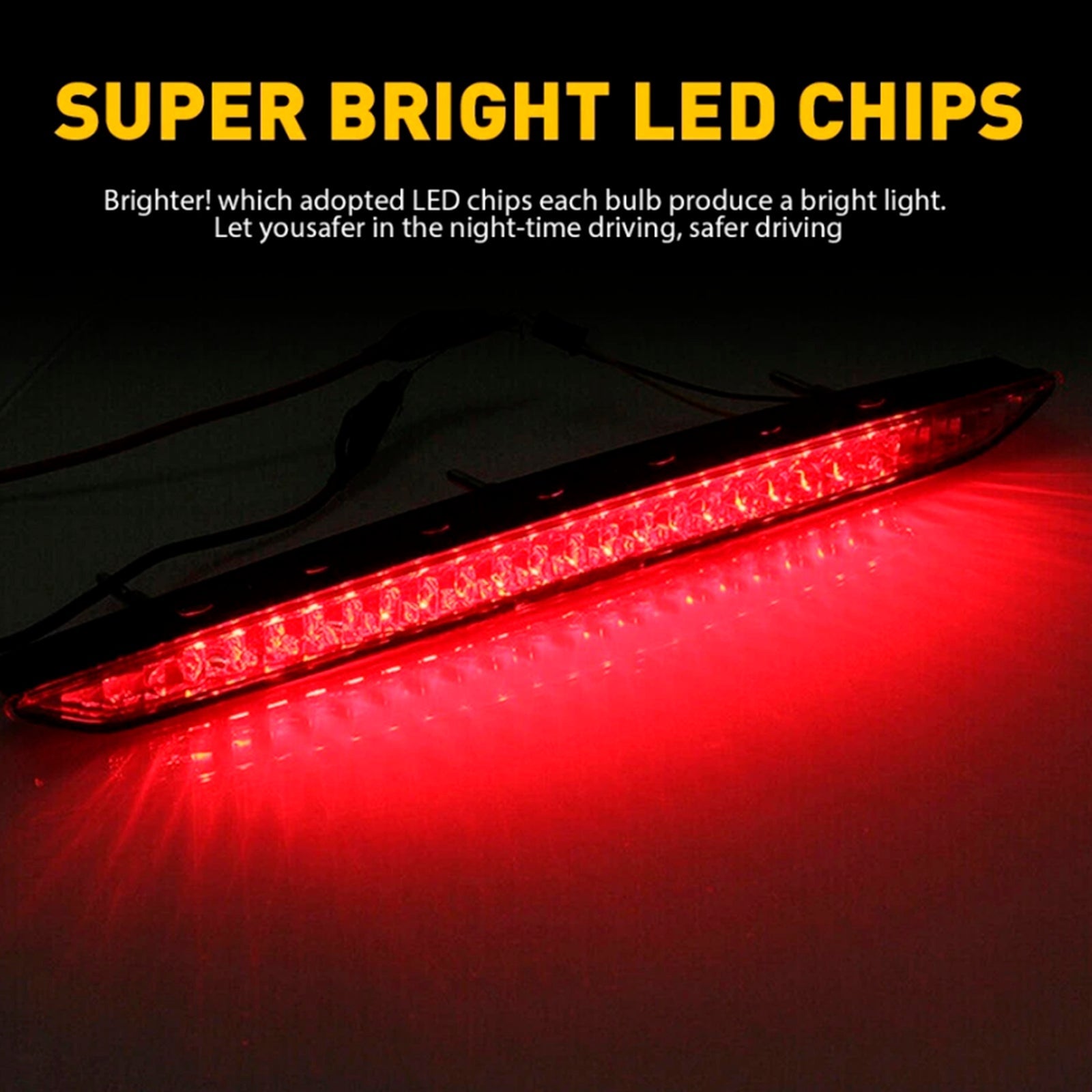 Red Third Brake Light Stop Light Trunk Tailgate Lamp For BMW Z4 E85 2002-2008