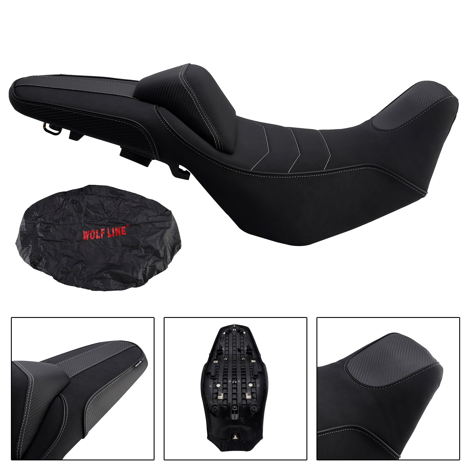 2024-2025 Honda Nx400 Nx500 Complete Cushion Rider Passenger Seat Black Fits For