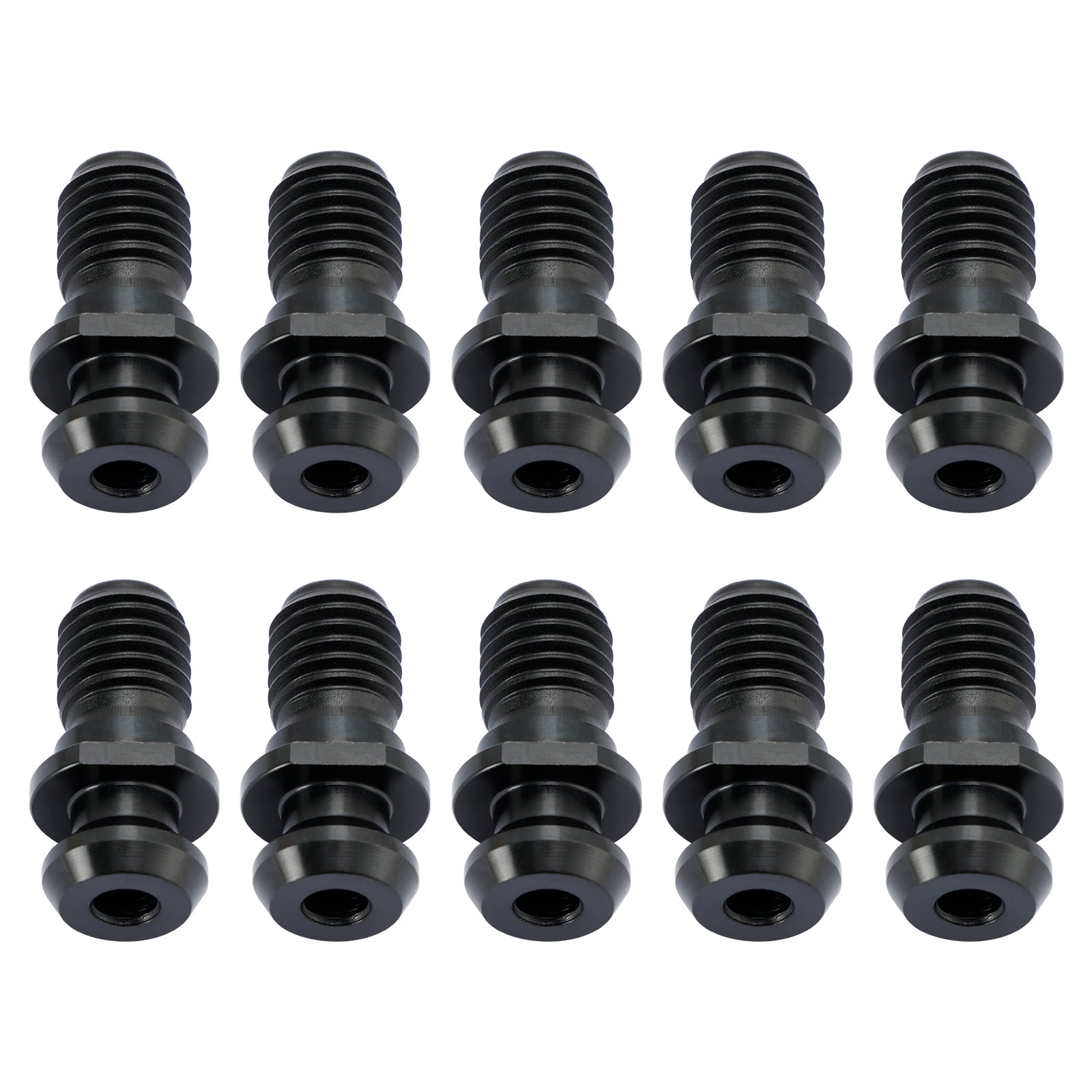 10 Pcs CAT40 45° 0.740" Pull Stud Retention Knob Fits Mazak Fadal CNC Black