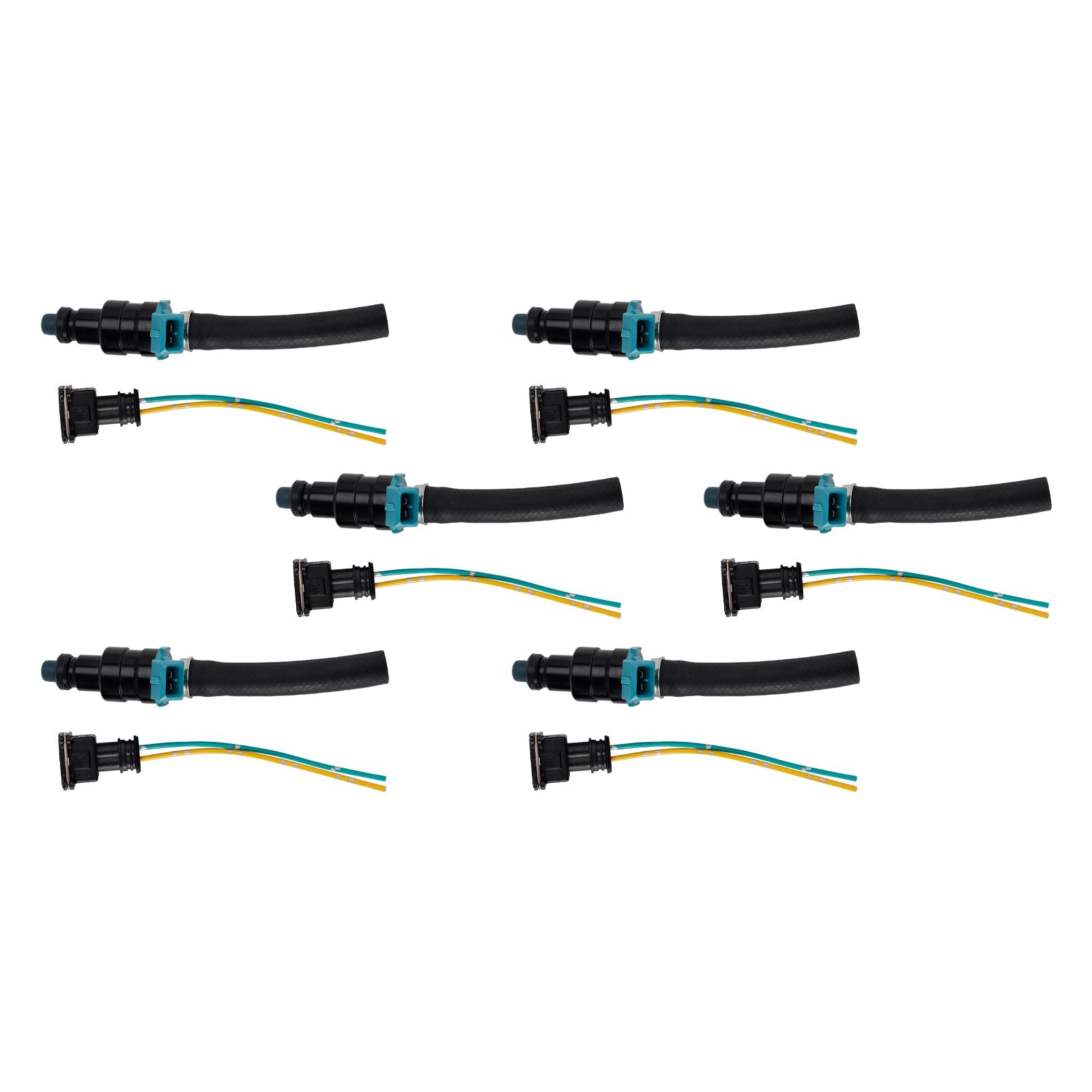 Mercedes-Benz 280SEL 450SE 280SEL 4.5L V8 6PCS Fuel Injector 0280150036