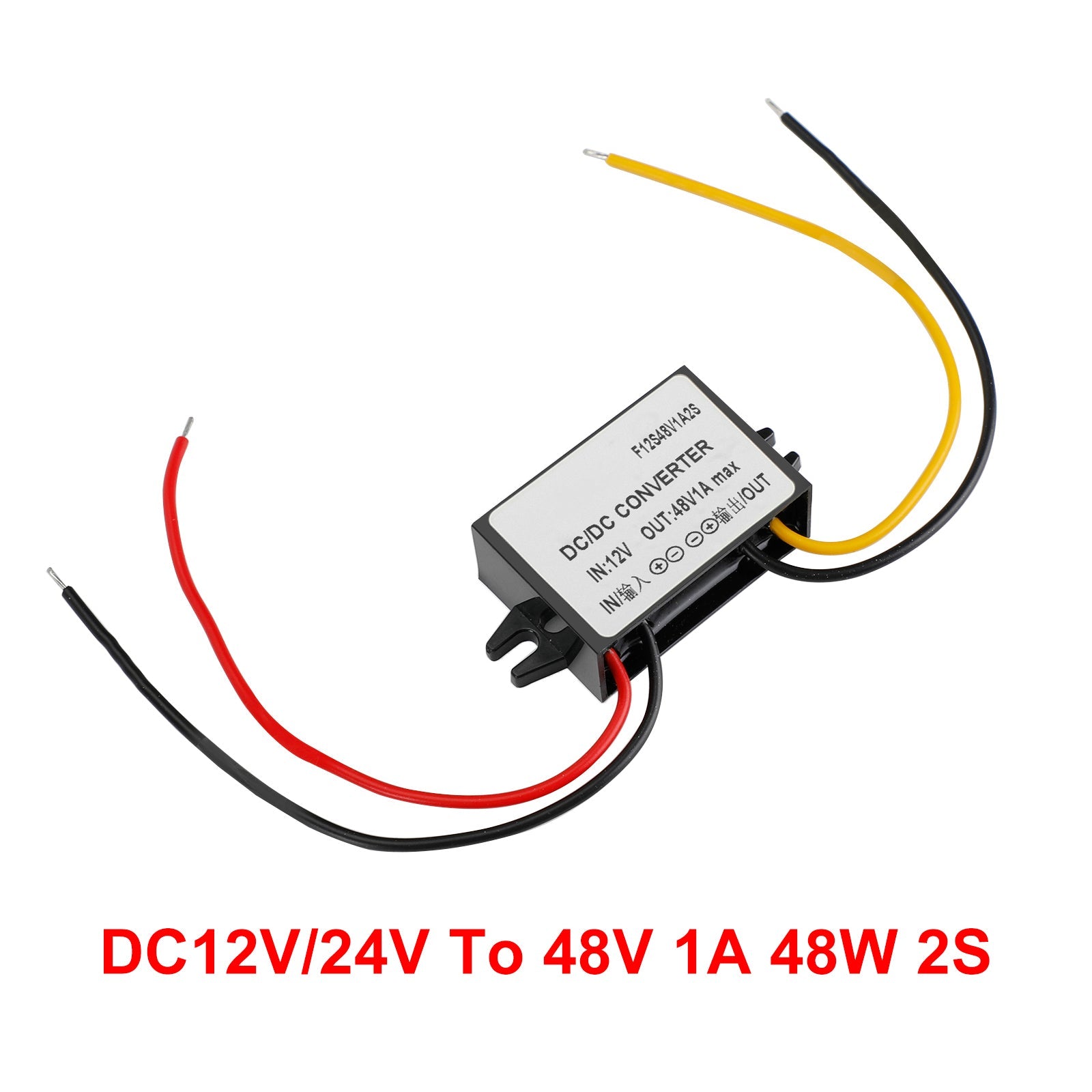 DC-DC 12V-48V 1A 48W 스텝업 자동차 전원 공급 장치 컨버터 레귤레이터 방수