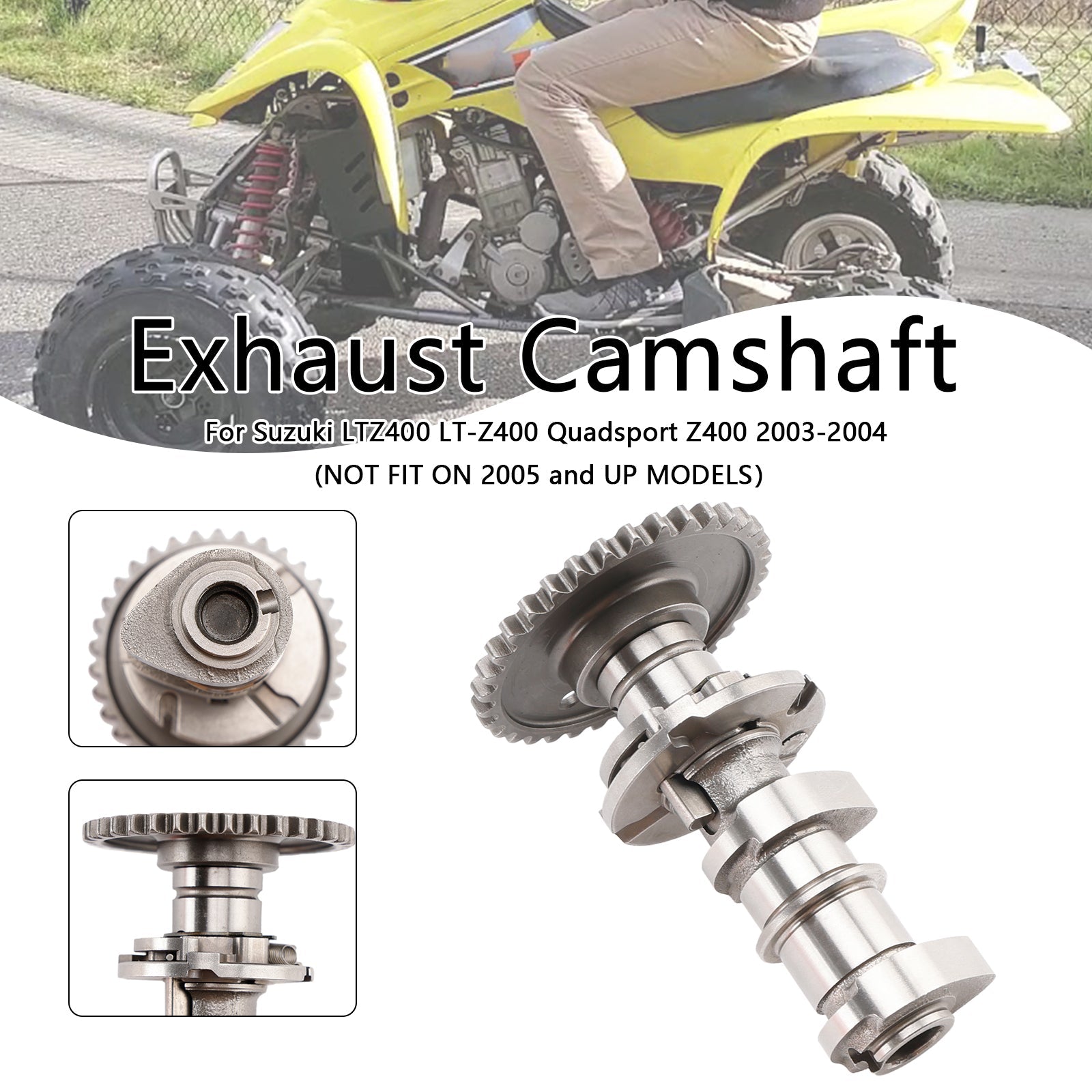 2003 2004 Suzuki LTZ400 LT-Z400 Quadsport Z400 Exhaust Camshaft 12720-07G00