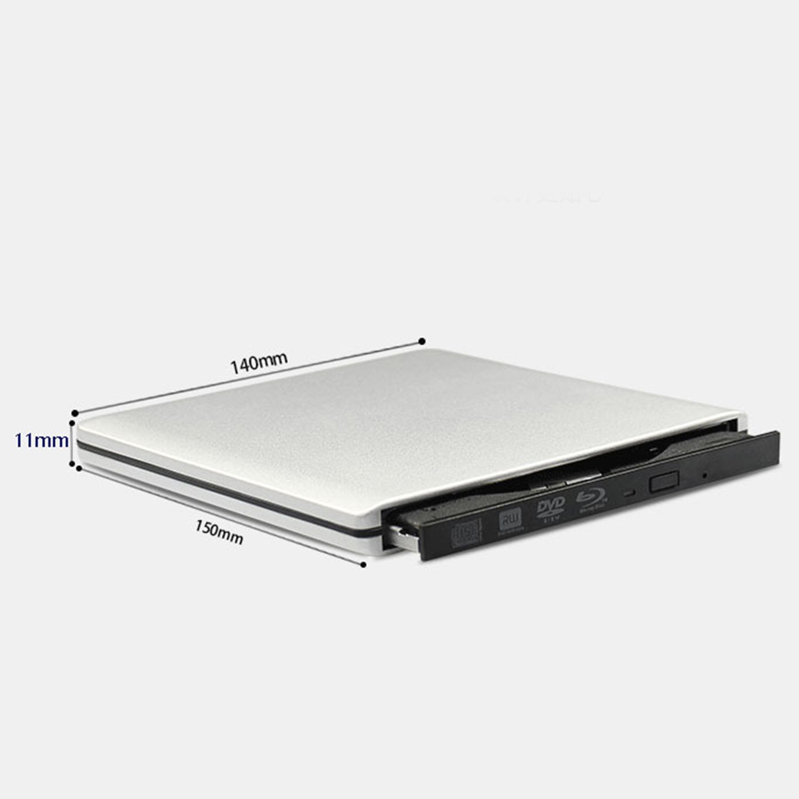 4K Genuine Burner External USB 3.0 Super Slim DVD BD Recorder Drive Silver