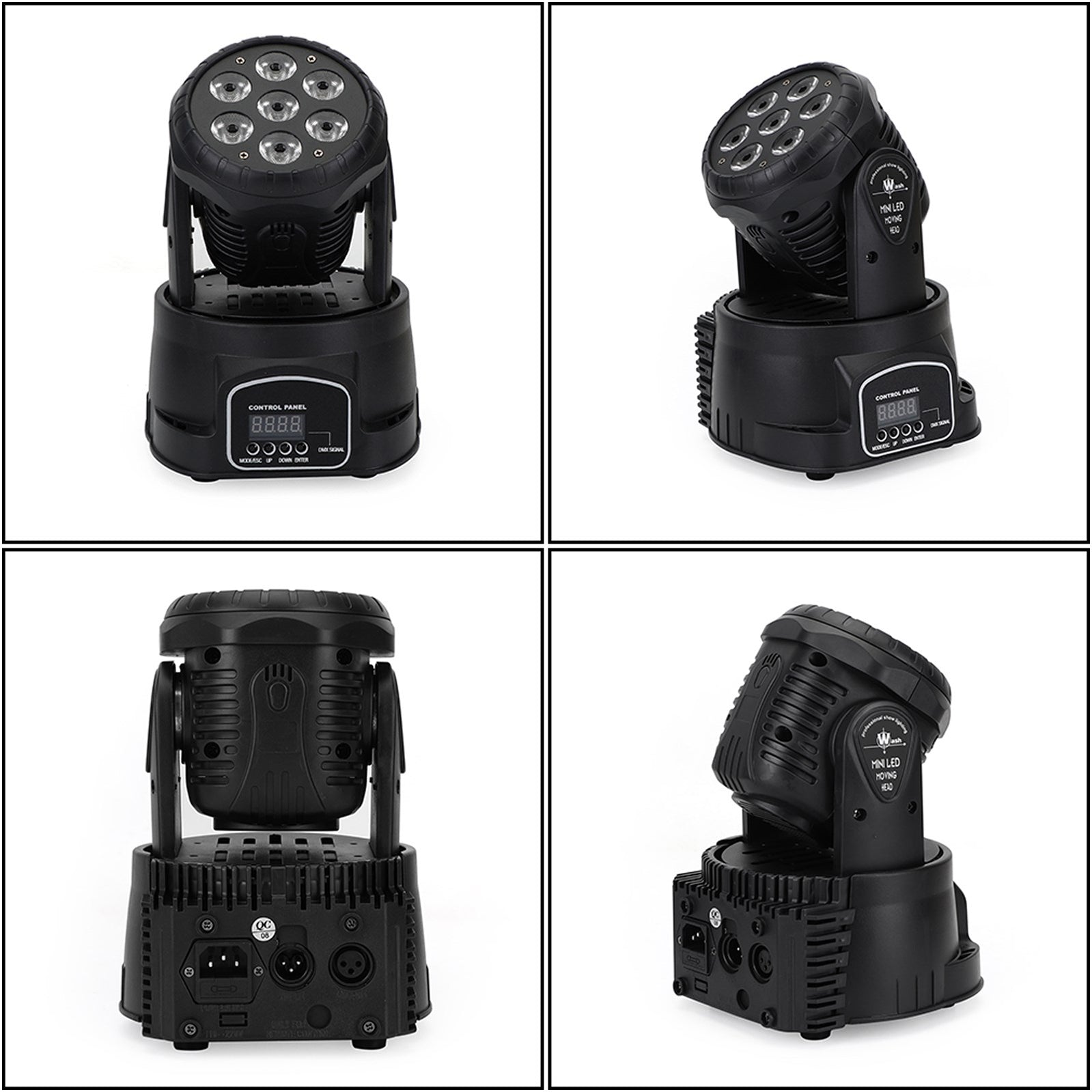2Pcs 7 x10W Moving Head Stage Light 70W 7 LED RGBW DMX DJ Stage Party Lighting