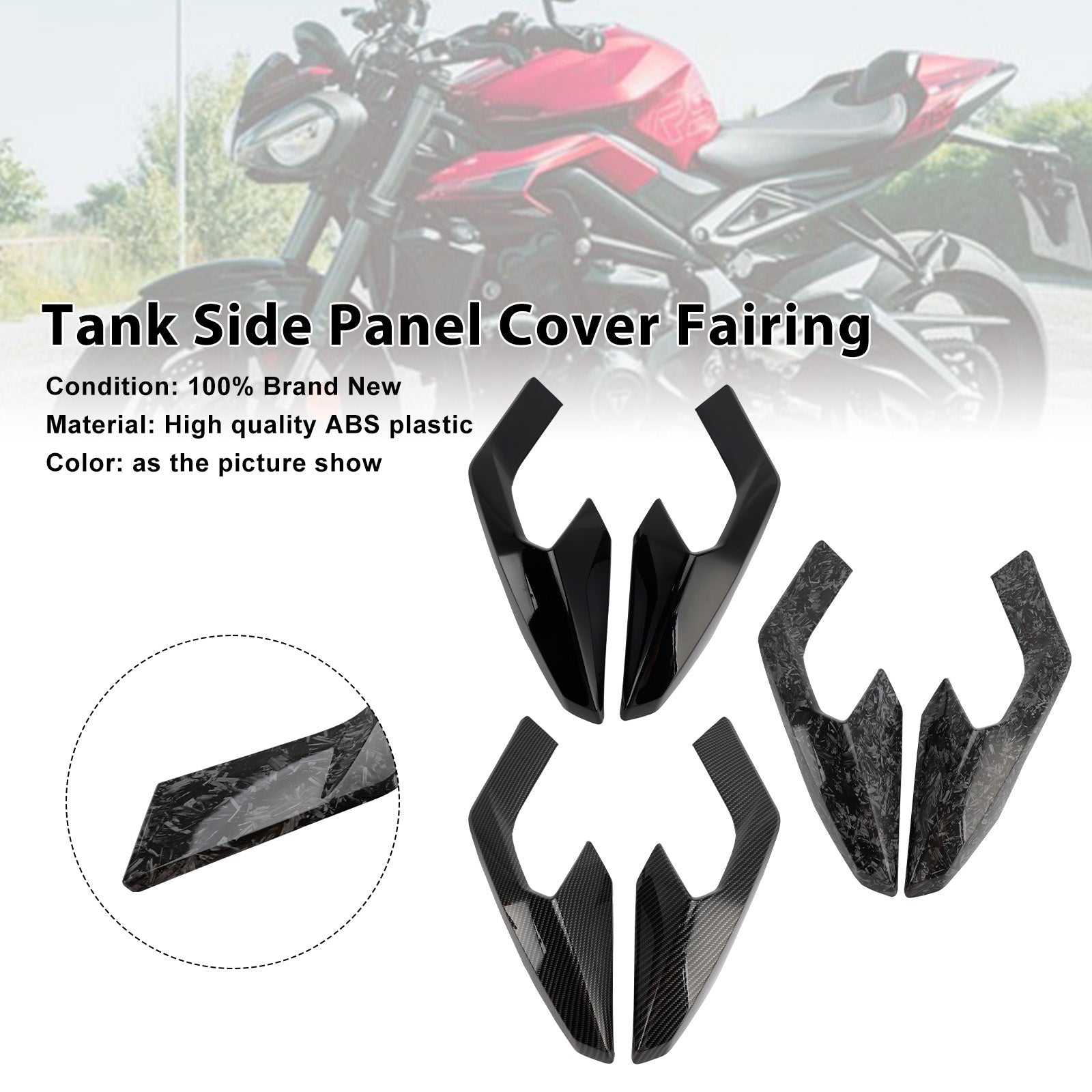 2023-2025 Street Triple 765 R/RS Tank Side Cover Panel Fairing