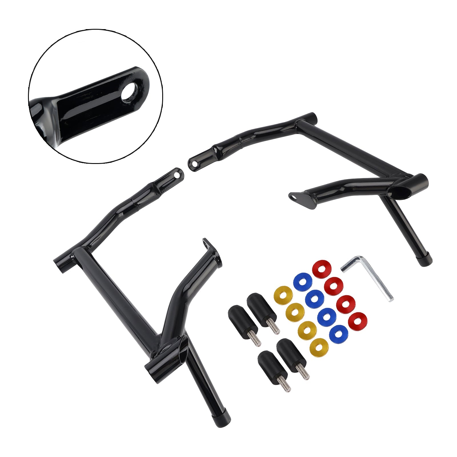 2014-2023 Road Glides Street Glides Road Glides FLHT FLHX Saddlebag Guard Crash Bar Frame Protector Bumper Black