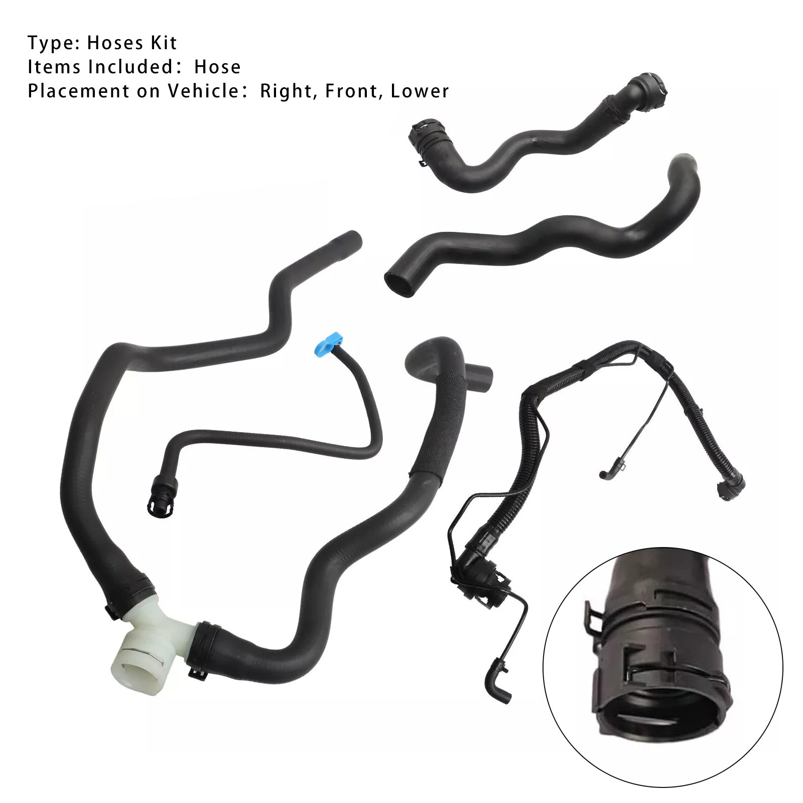 Radiator Coolant Lower Hose Kit For Chevrolet Cruze 2011-2016