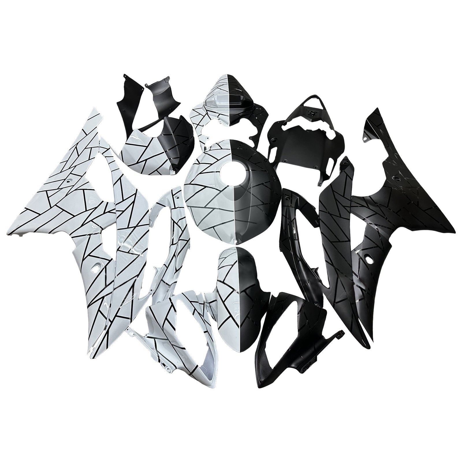 Injection Fairing Kit Bodywork Plastic ABS For Yamaha YZFR6 YZF-R6 2008-2016