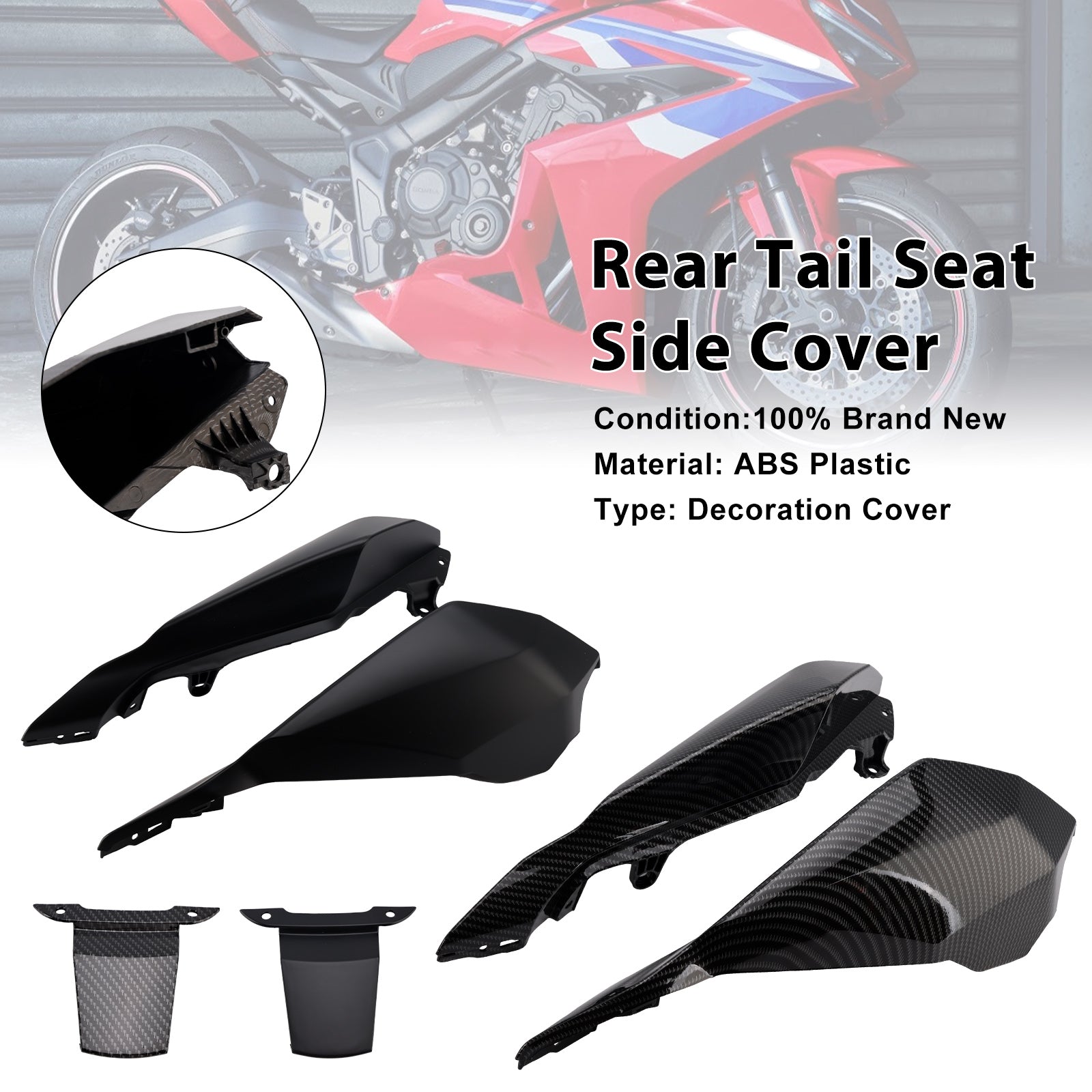 2024-2025 Honda CBR650R CB650R Rear Tail Seat Side Cover Fairing