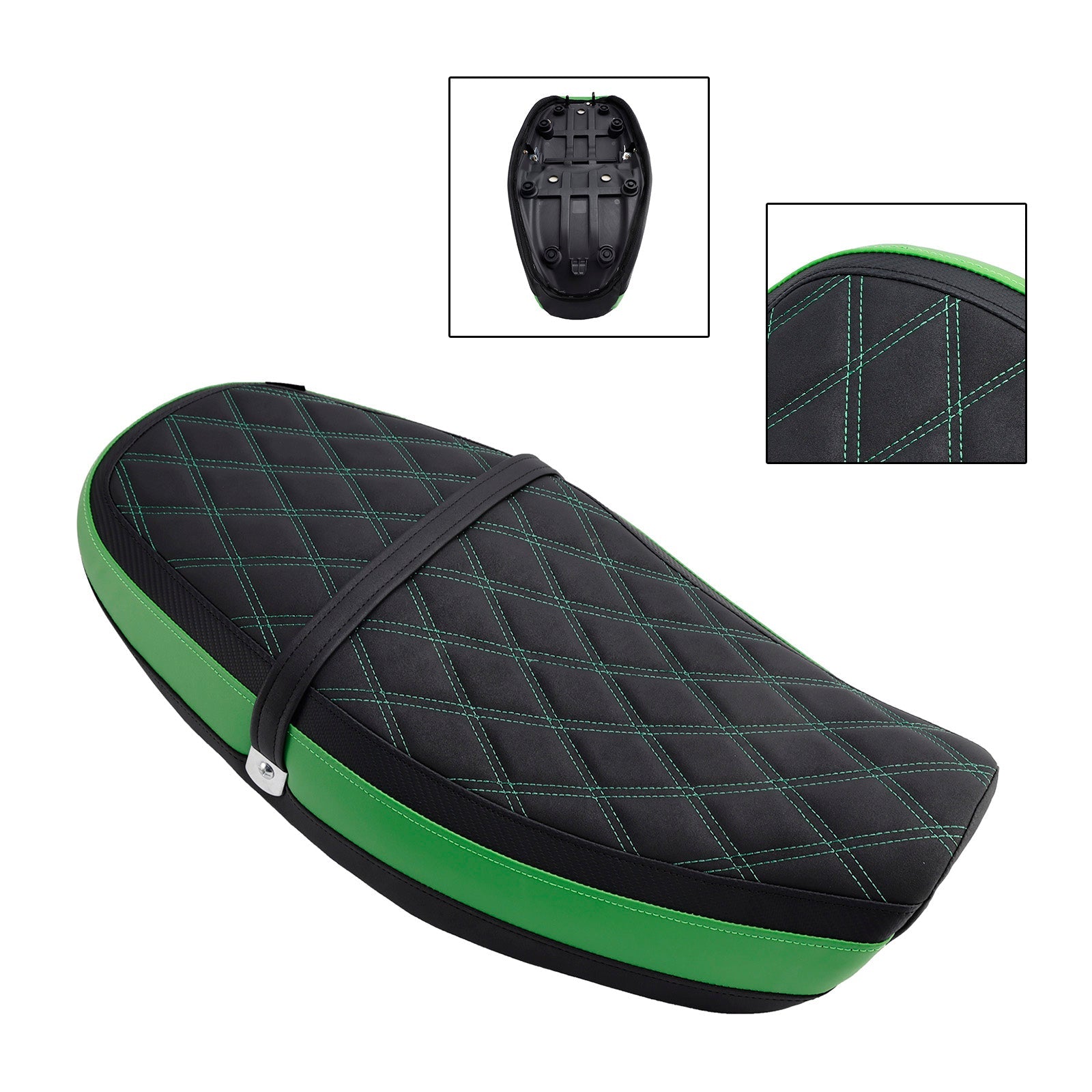 2018-2024 Kawasaki Z900Rs Rider Passenger Seat Front Rear Cushion Bgreen