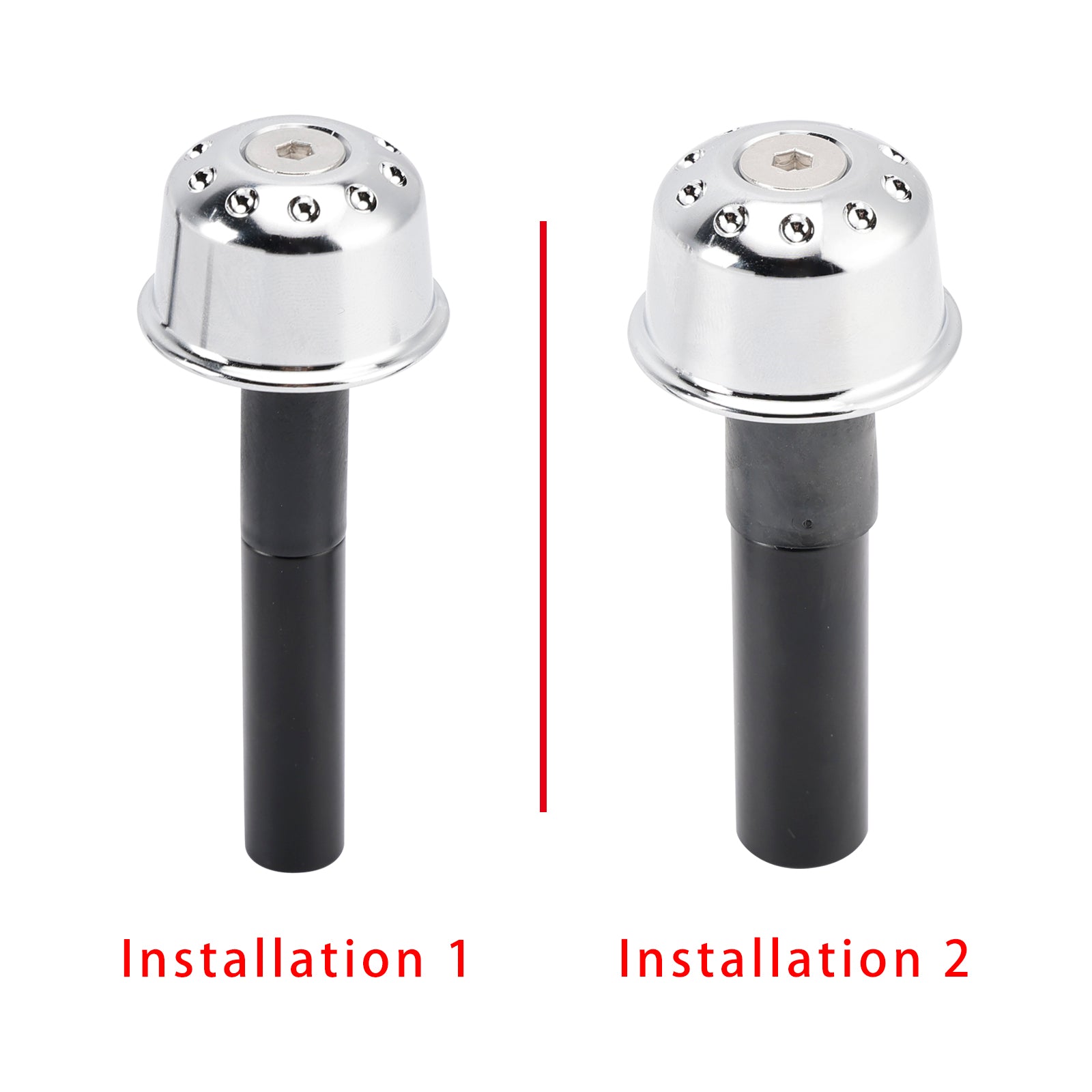 CNC Silver Handlebar Ends Weight For Kawasaki Eliminator 500 450 400 W800