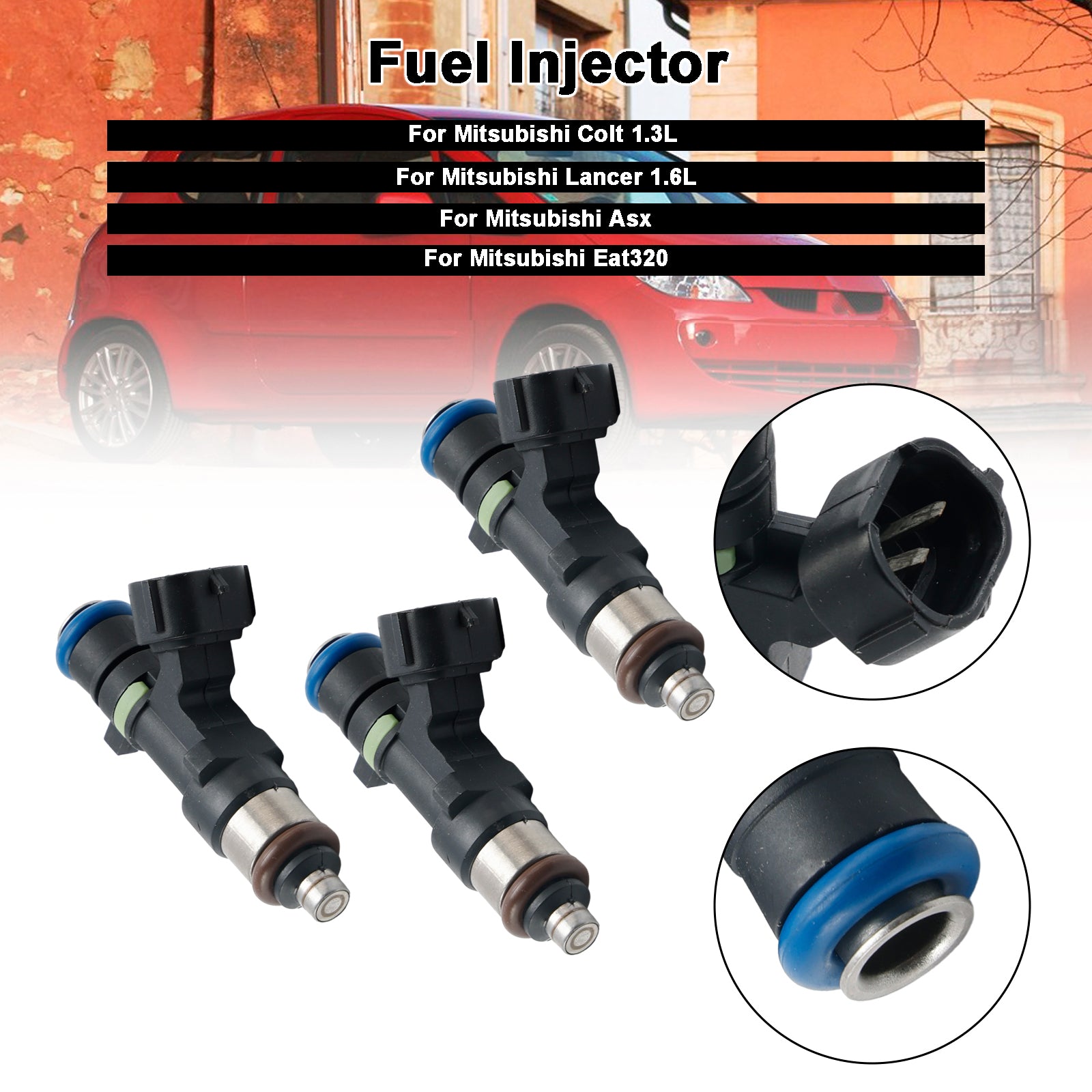 3PCS Fuel injector EAT320 Fit Mitsubishi Colt 1.3L Lancer 1.6L ASX 1465A331