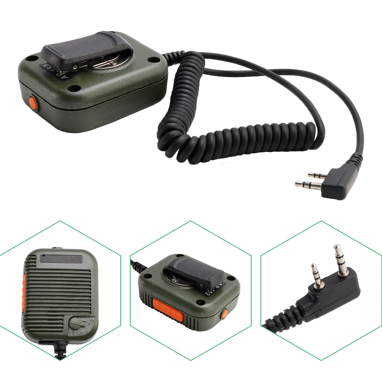 AR-152 Microphone Speaker For TK-240 TH-F7 RPU499A Plus KG669 VEV-3288S UV-5RC