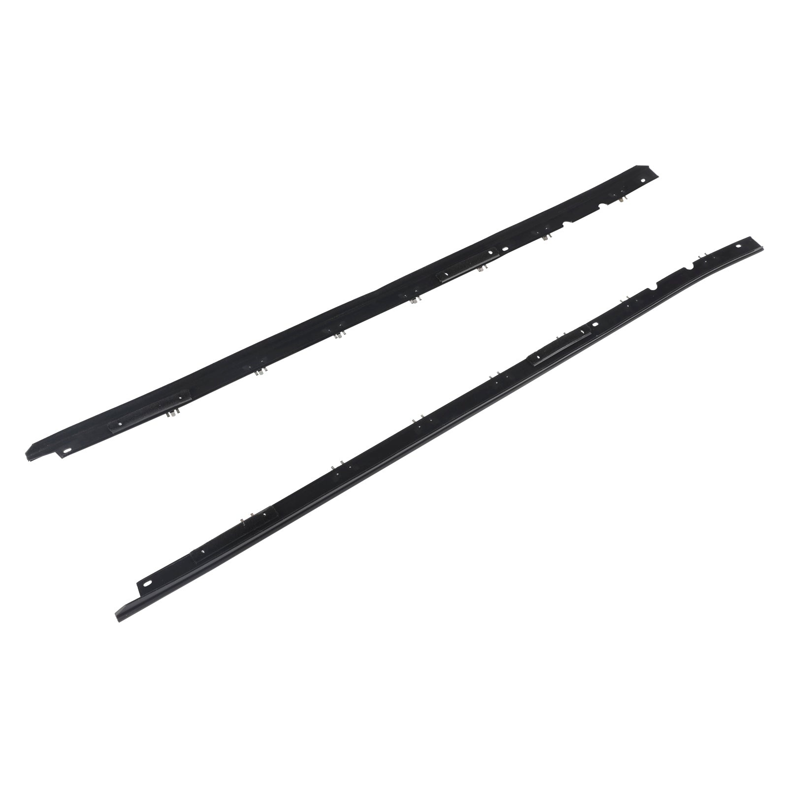 드라이버 + 승객 측면 도어 패널 외부 창 씰 1984-1996