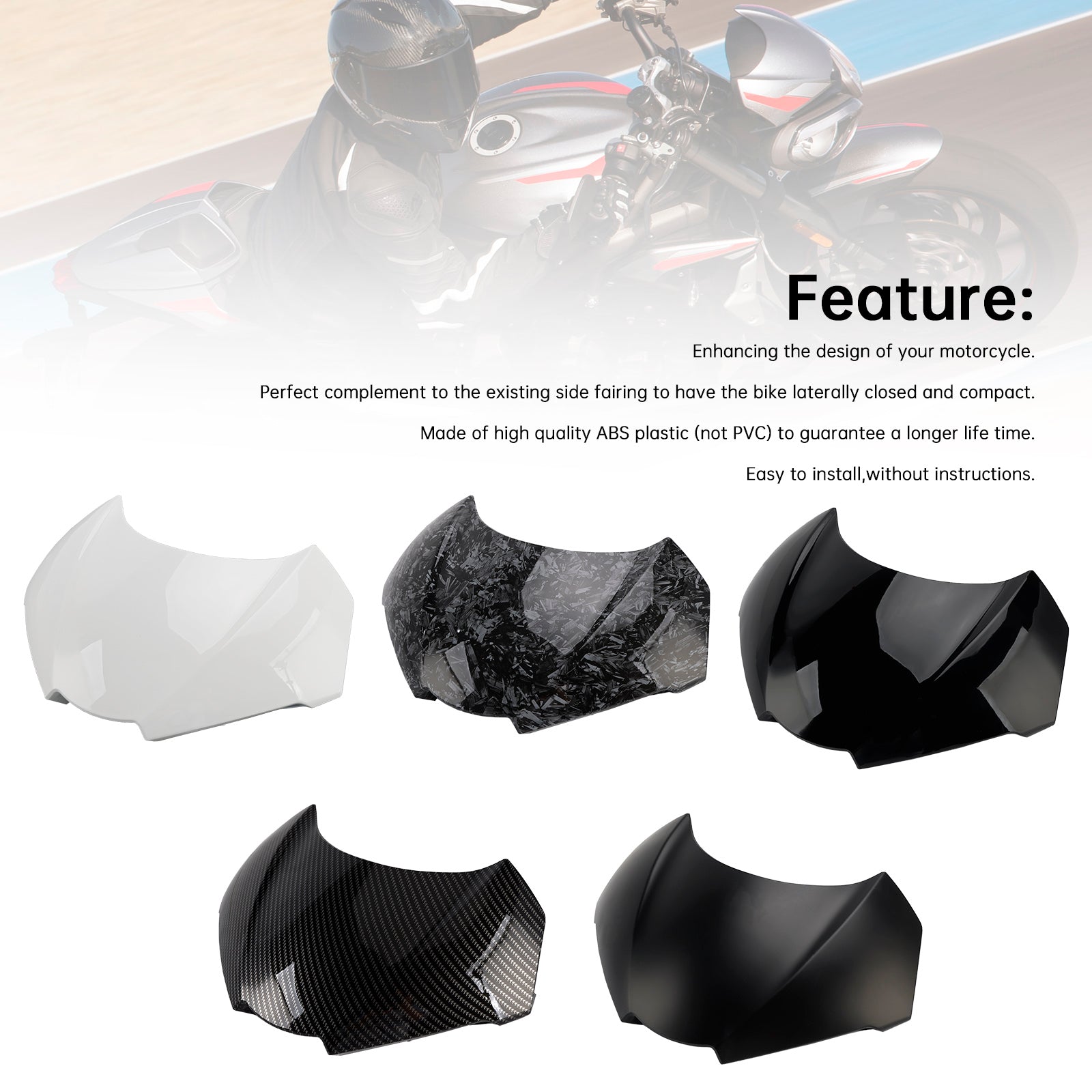 2020-2022 Street Triple 765 R/RS Front Nose Headlight Cover Fairing