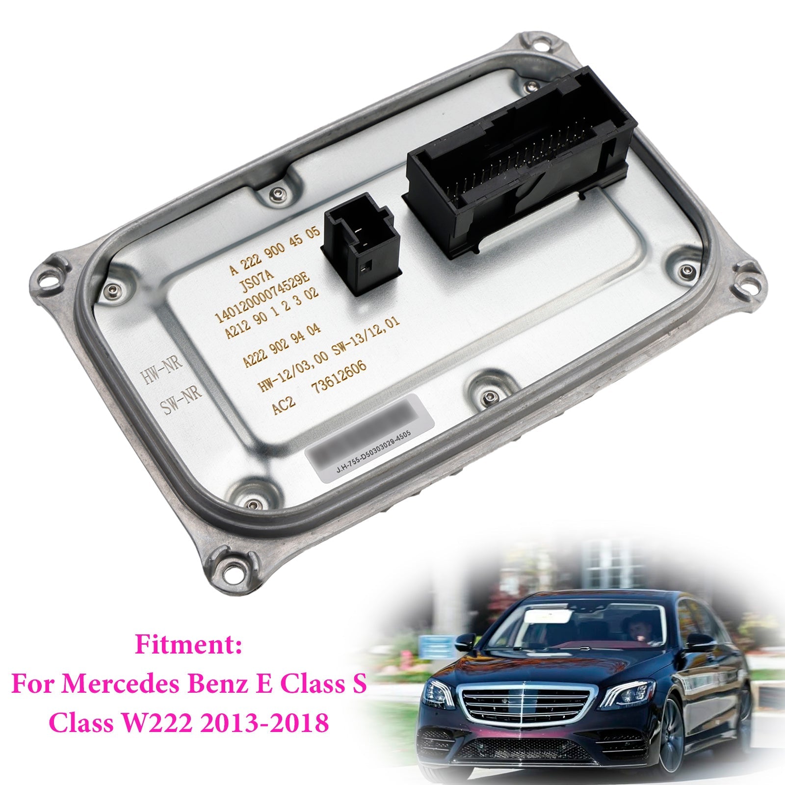 2013-2018 Mercedes Benz E Class S Class W222 Headlight Ballast Control Module A2129004505