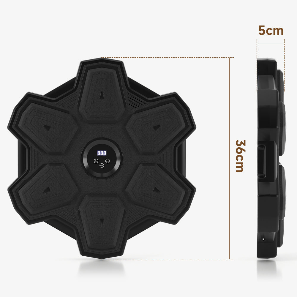 Perfect for Home & Office Workouts Colorful LED Music Punching Machine with Gloves – Bluetooth Boxing Trainer Wall-Mounted for Adults