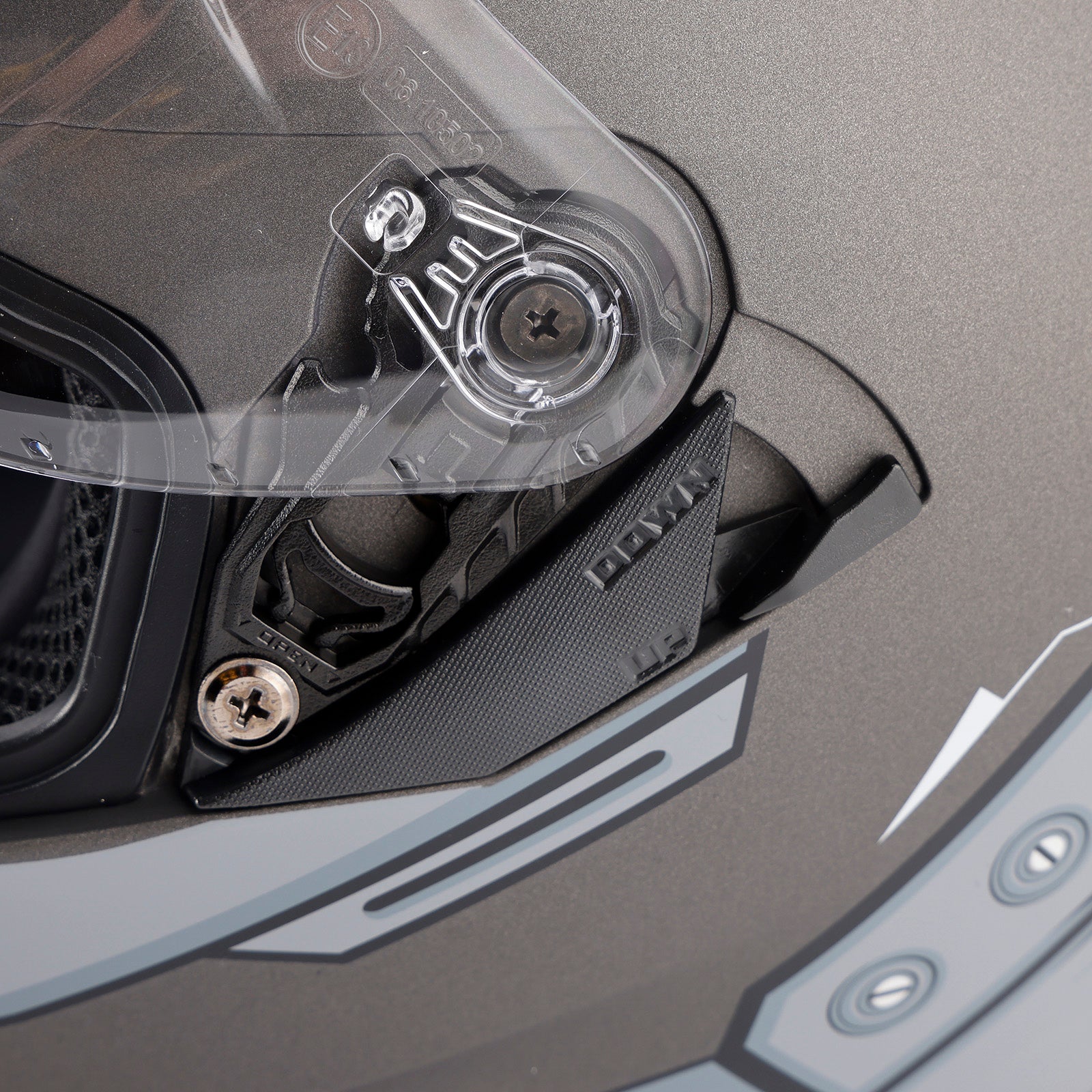 DOT Motorcycle Helmet Adult Street Full Face Gray White