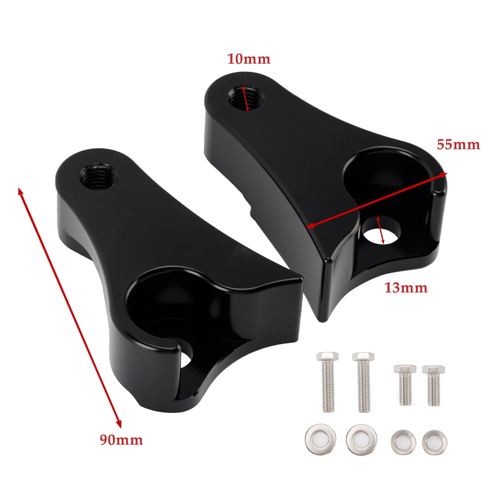 2009-2025 Touring Street Glide Road King Electra 1.5" Lowering Link Blocks Kit