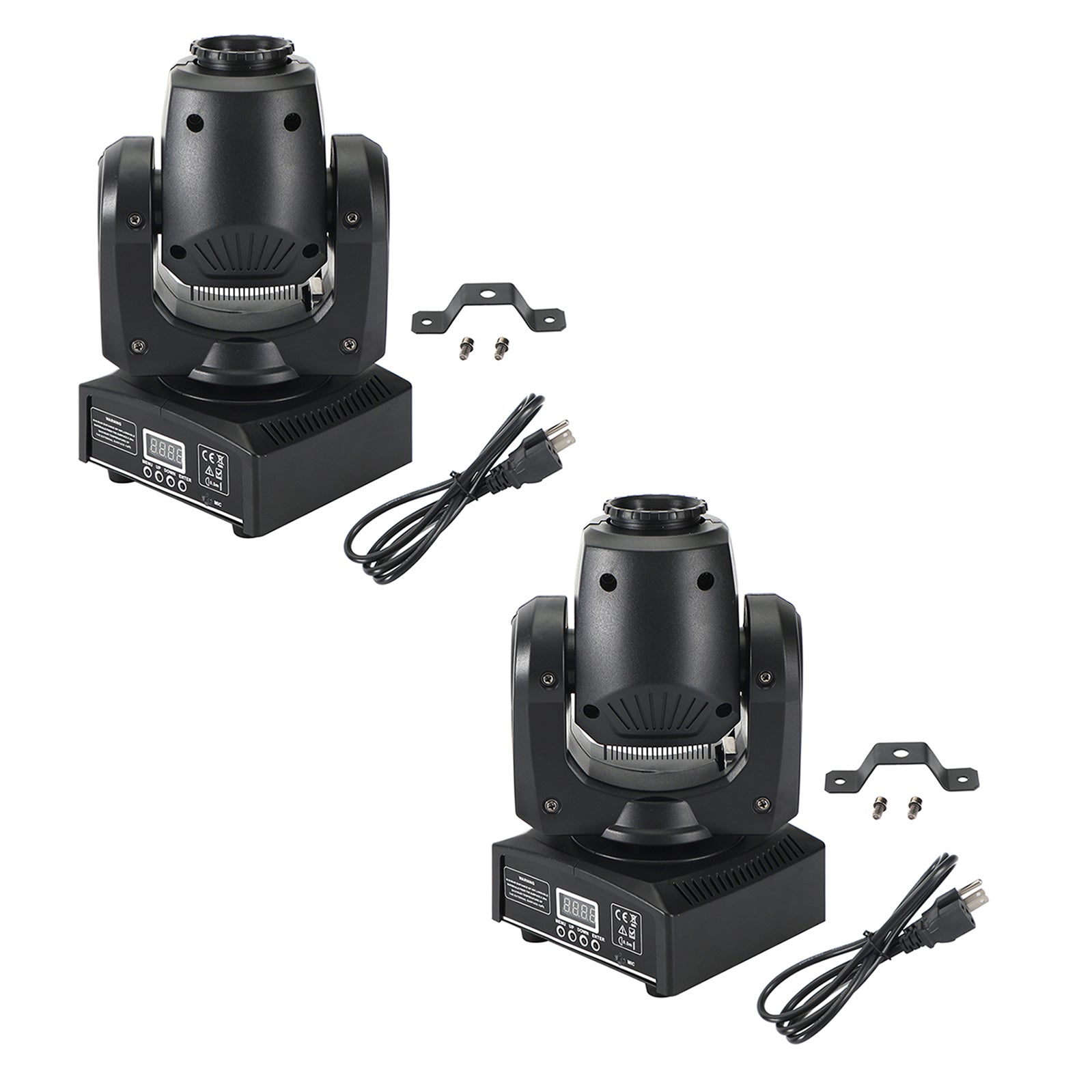 2Pcs Moving Head 8Gobo Stage Lighting RGBW LED DMX Beam Disco Party Light