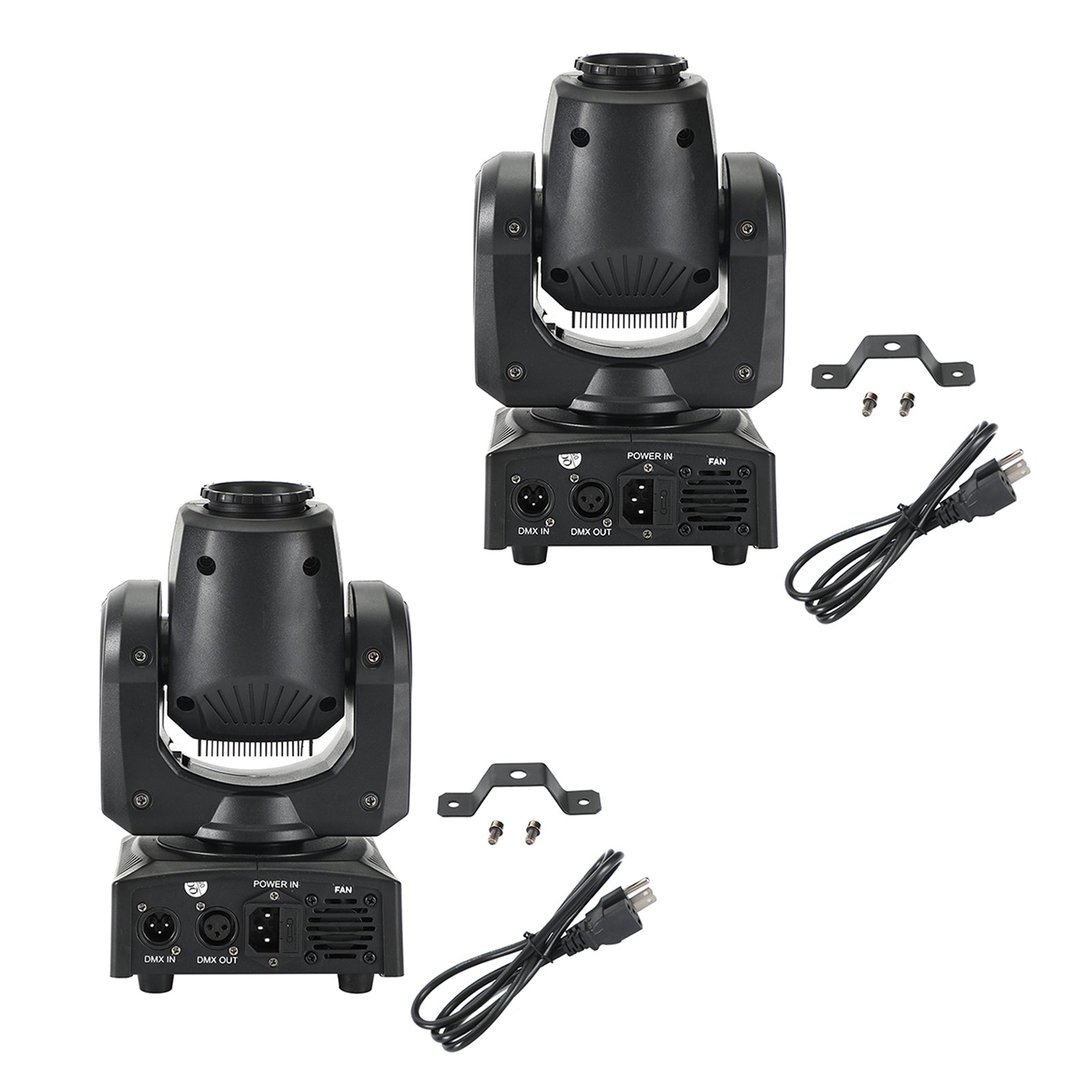 2Pcs Moving Head 8Gobo Stage Lighting RGBW LED DMX Beam Disco Party Light