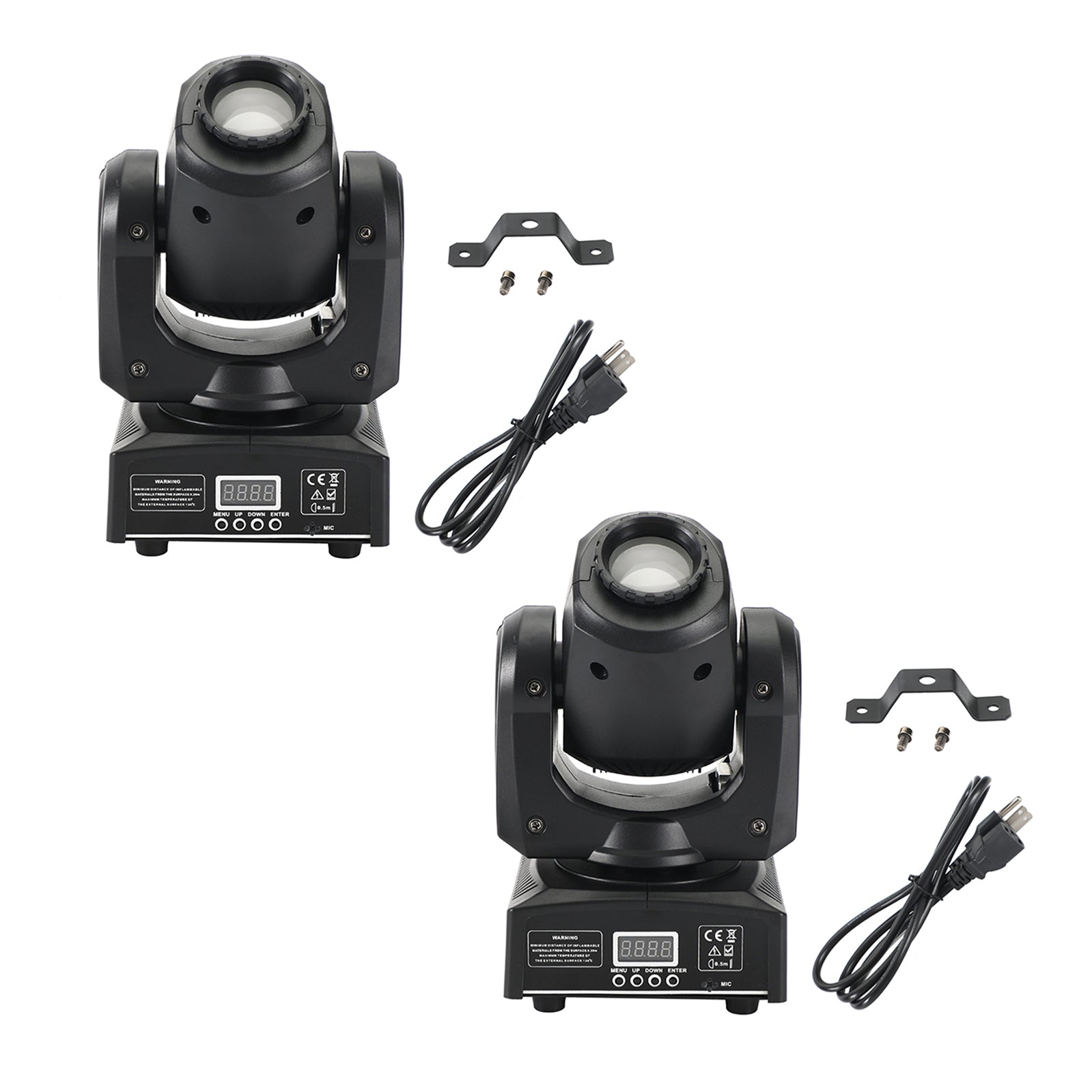 2Pcs Moving Head 8Gobo Stage Lighting RGBW LED DMX Beam Disco Party Light