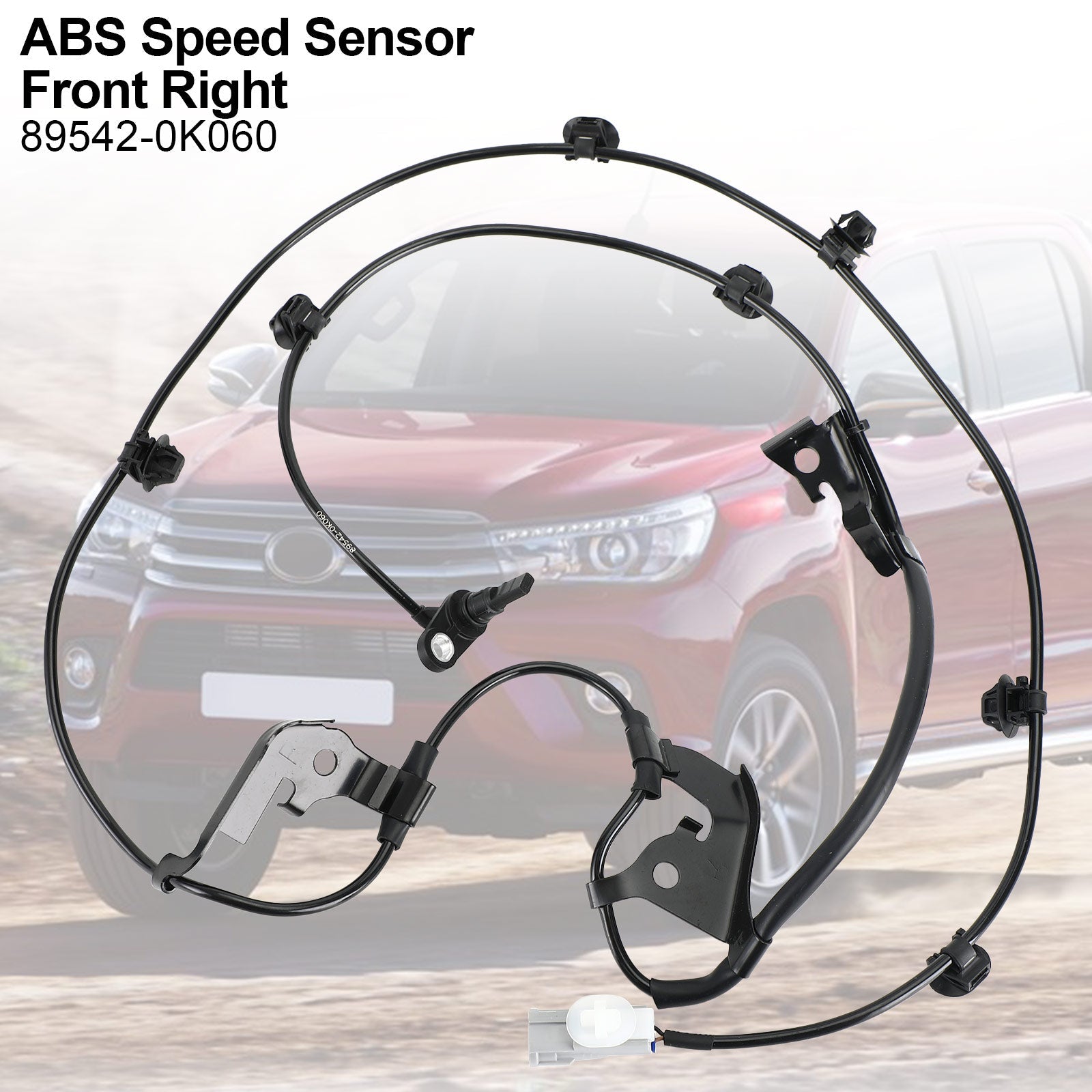 4 Sensores De Abs Para Toyota Hilux Viii Pickup 2015+