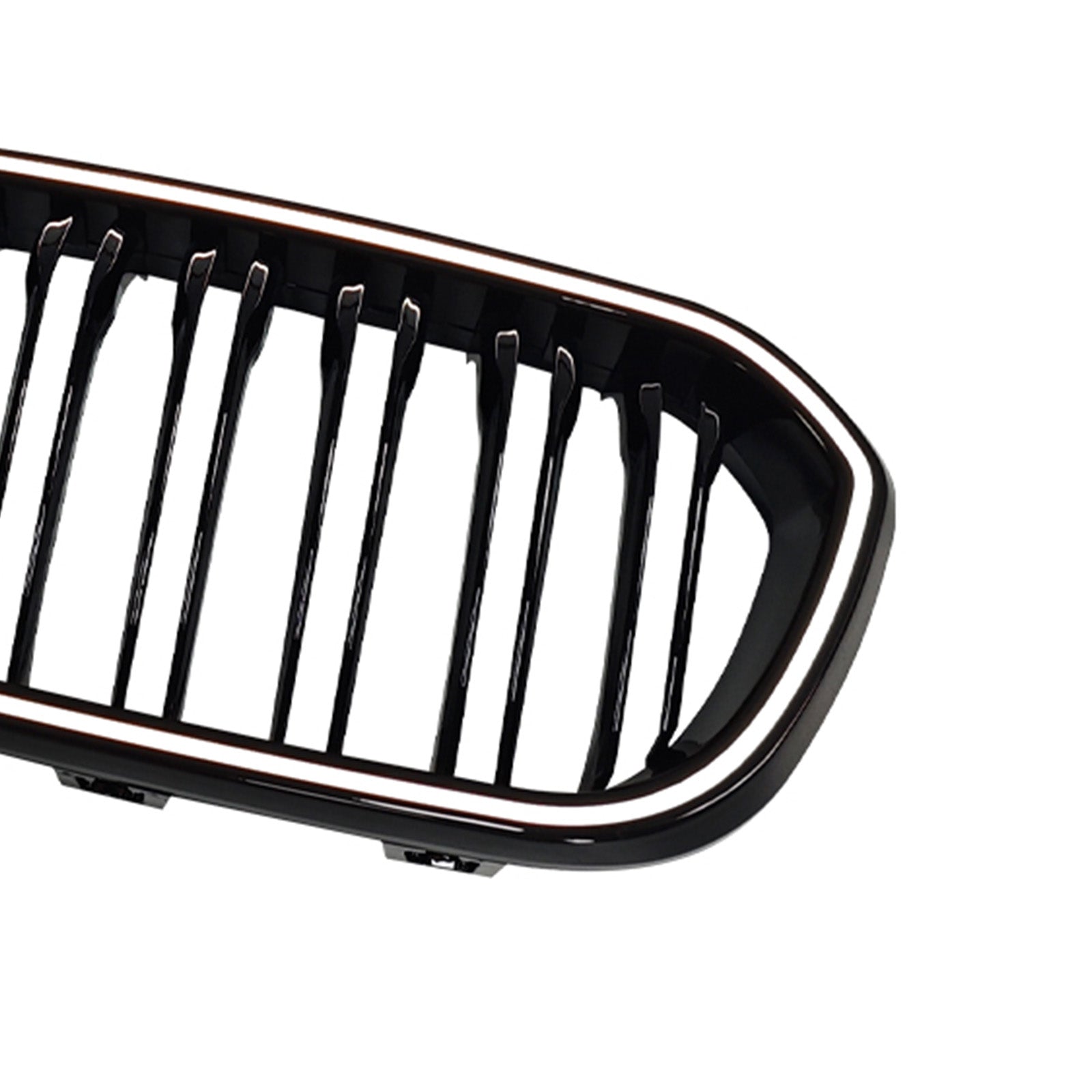 2015-2017  Fit BMW 1 Series F20 F21 Double Line Front Kidney Grill Grille Black