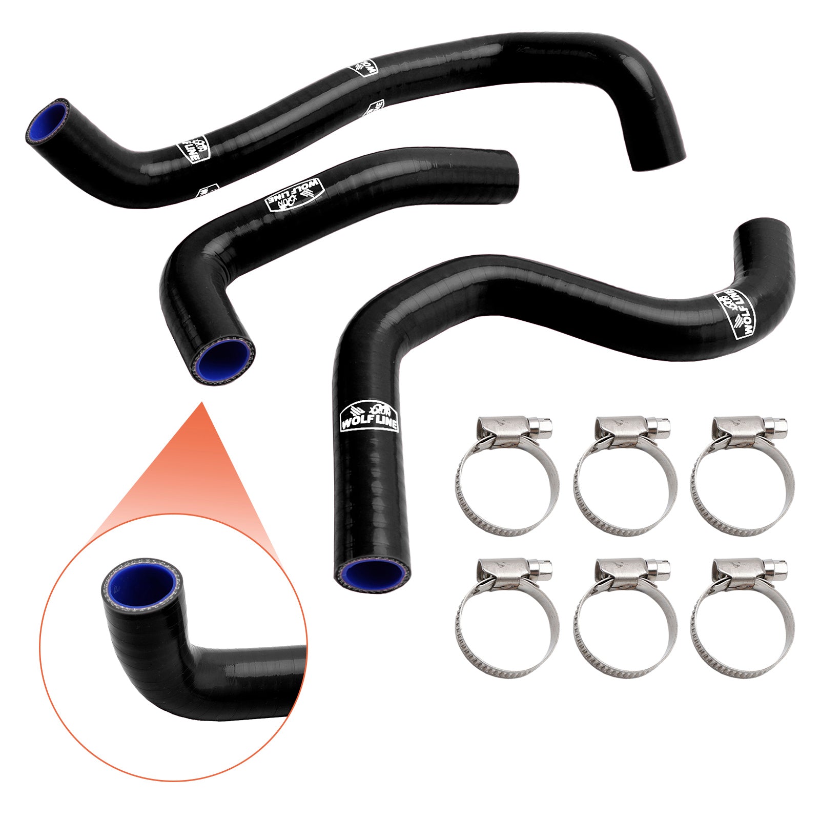 Silicone Radiator coolant Hose kit For Street Triple 765 R RS 2020-2022