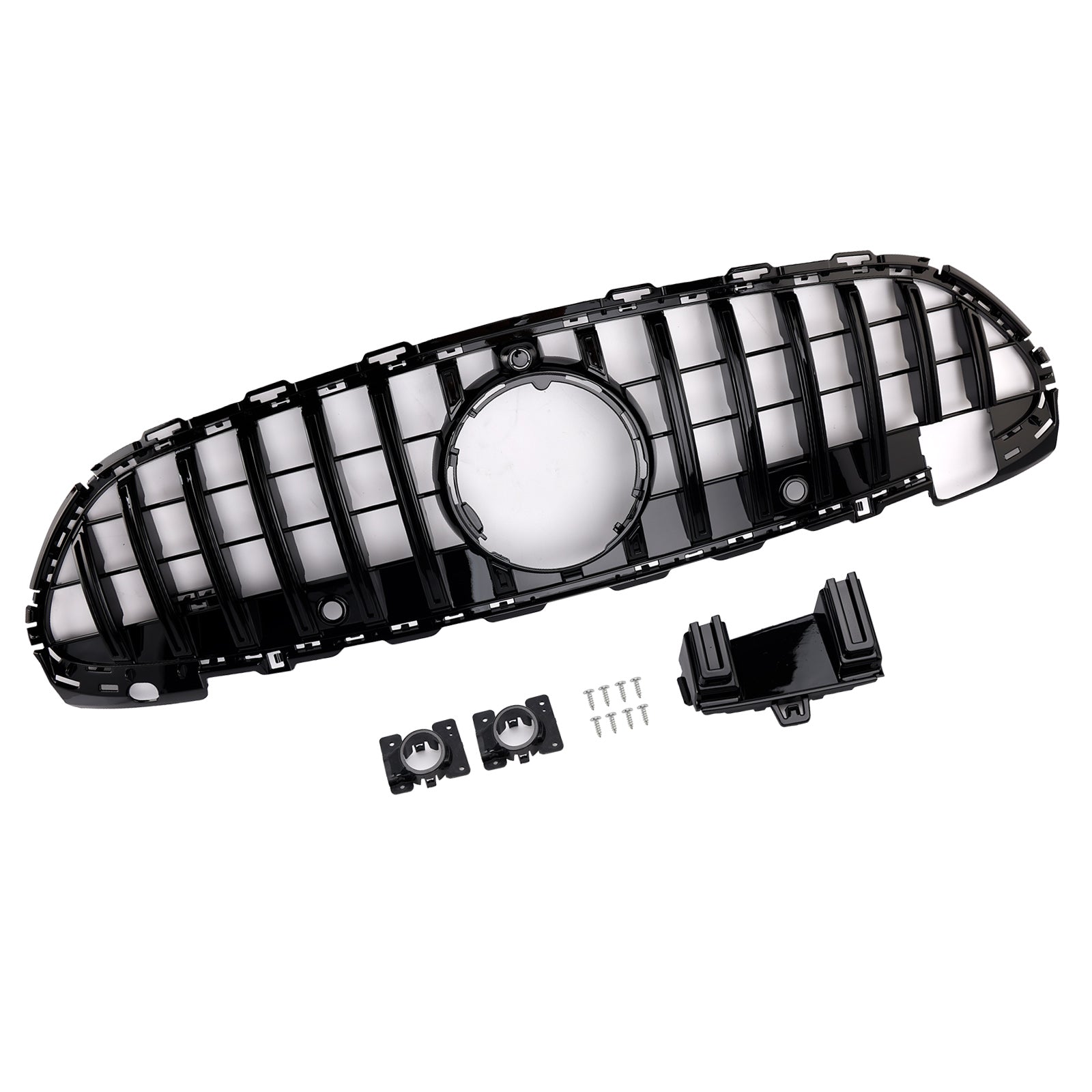 2022-2023 Mercedes Benz W206 W/Camera GTR Style Front Bumper Grille Grill