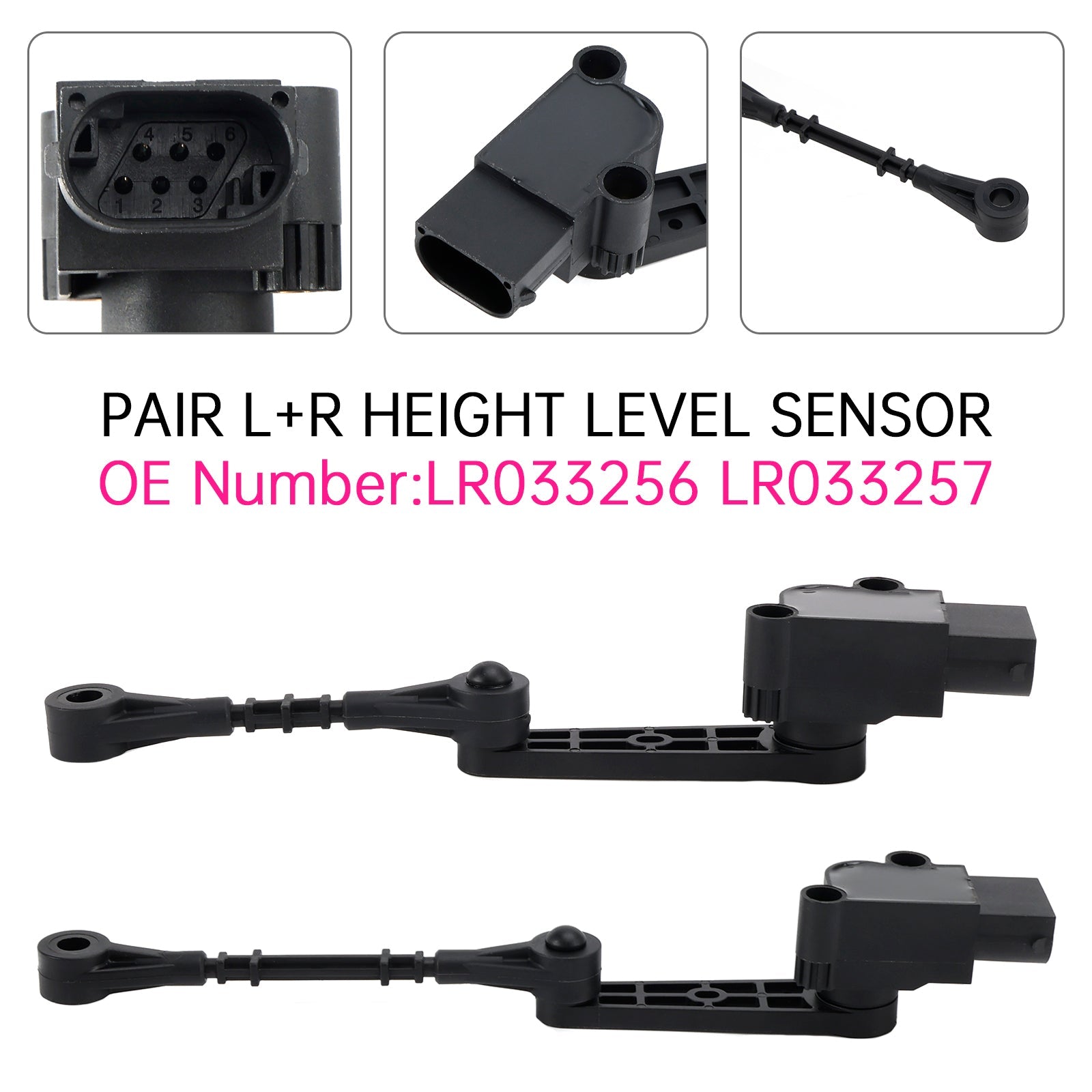 Pair F&R Height Level Sensor For Discovery 5 Range Rover Sport L405 L494