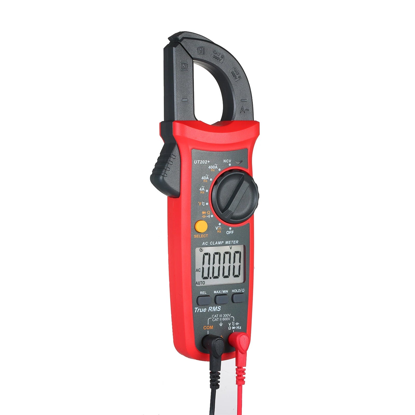 UT202+ Handheld True RMS Digital Clamp Meter Multimeter AC DC Volt NCV